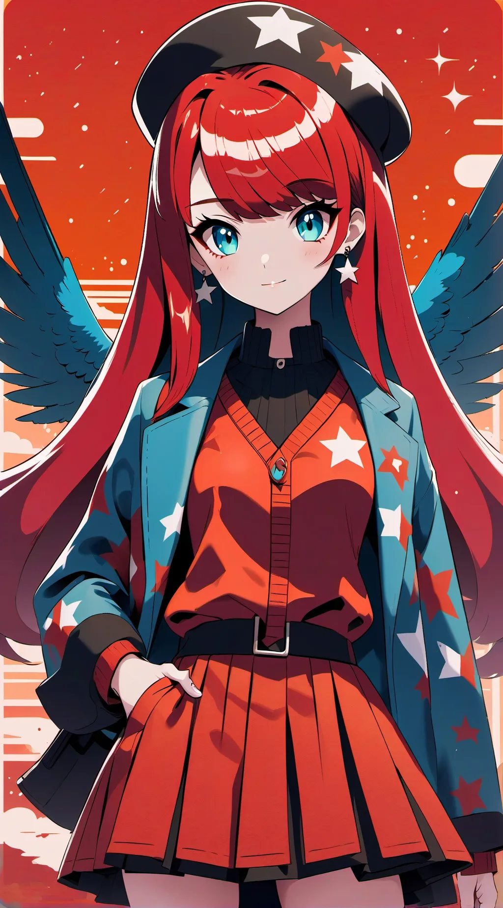 ai character: Luna background
