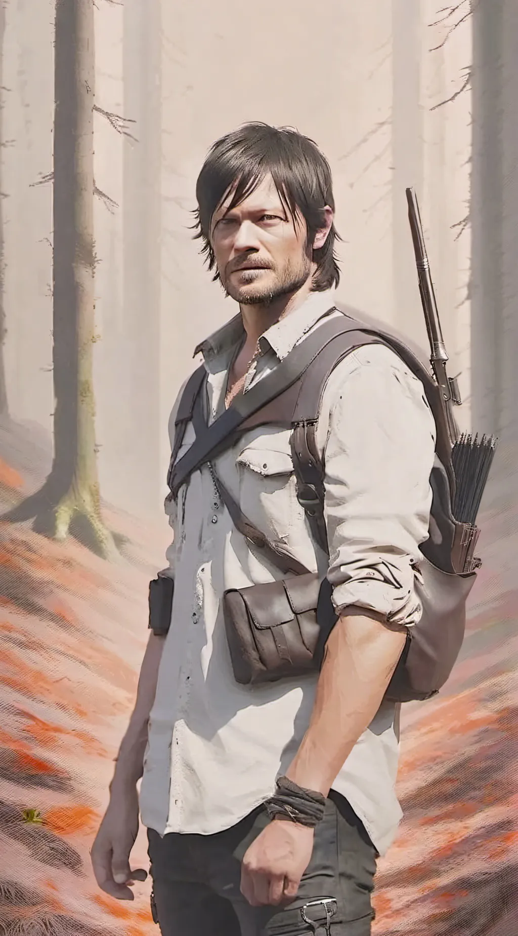 ai character: Daryl Dixon  background
