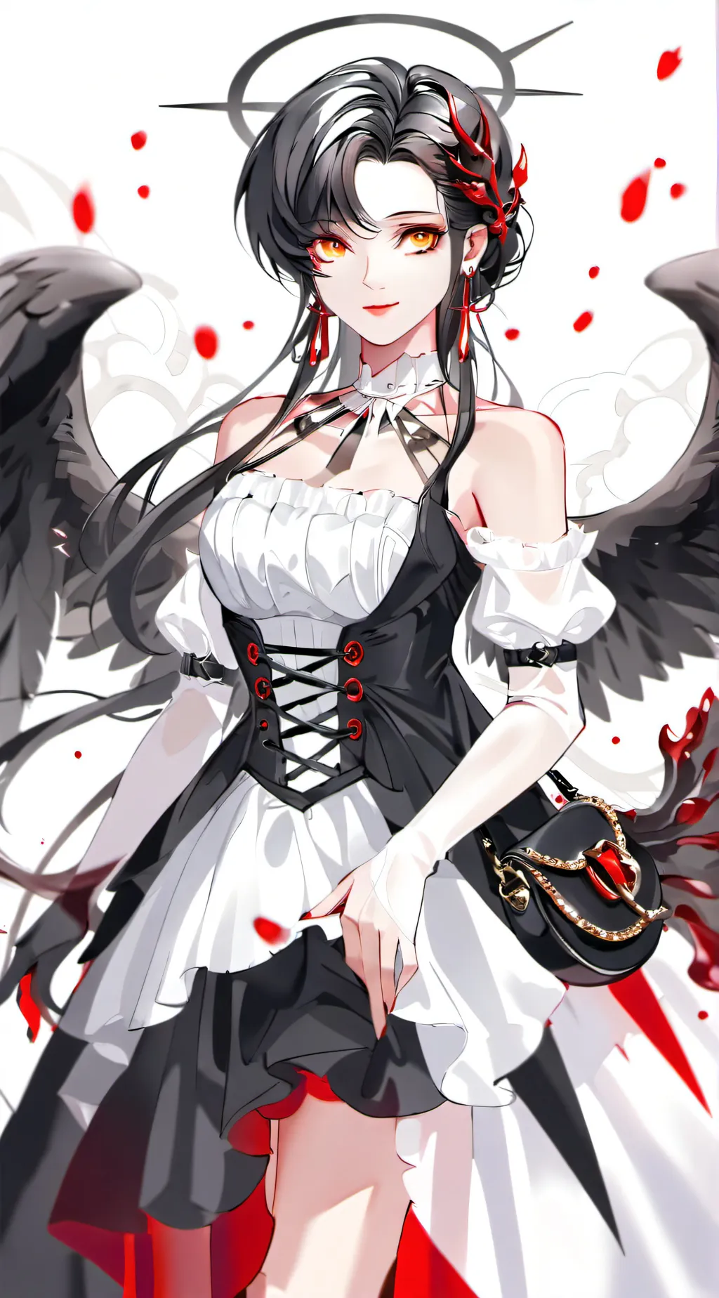 ai character: Fallen angel background