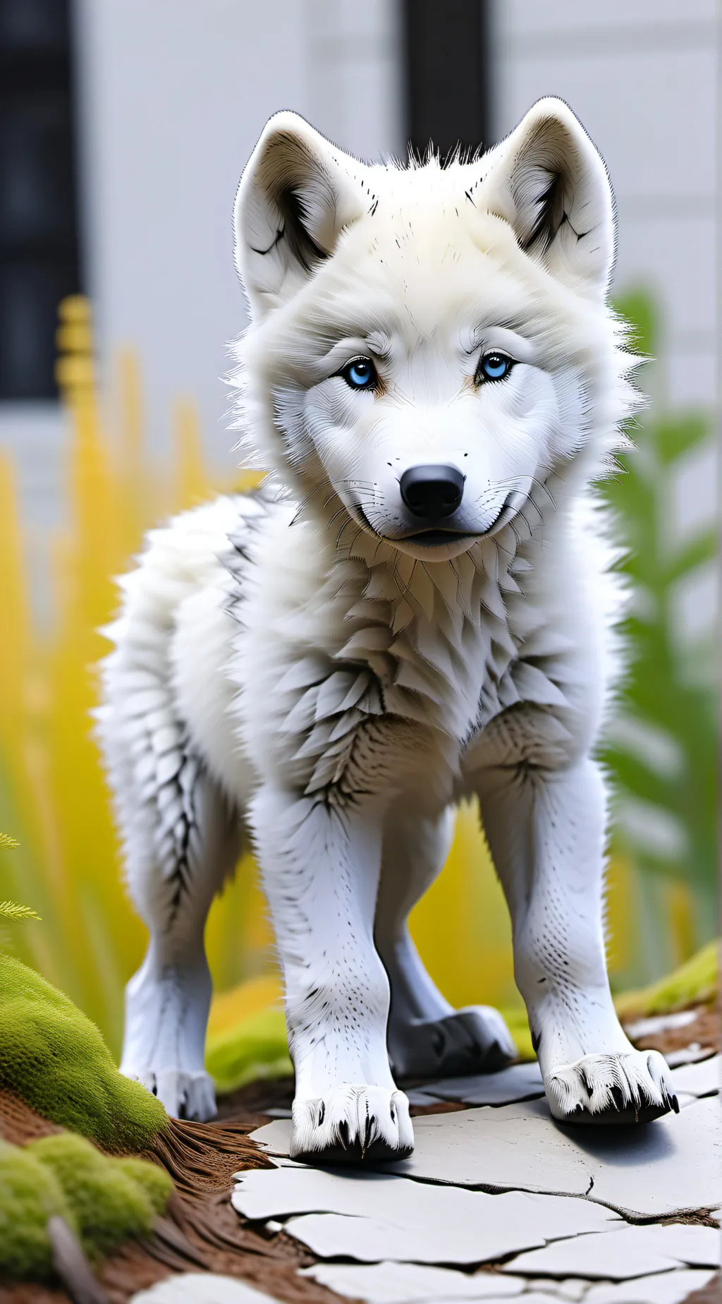 ai character: Wolf brake in background