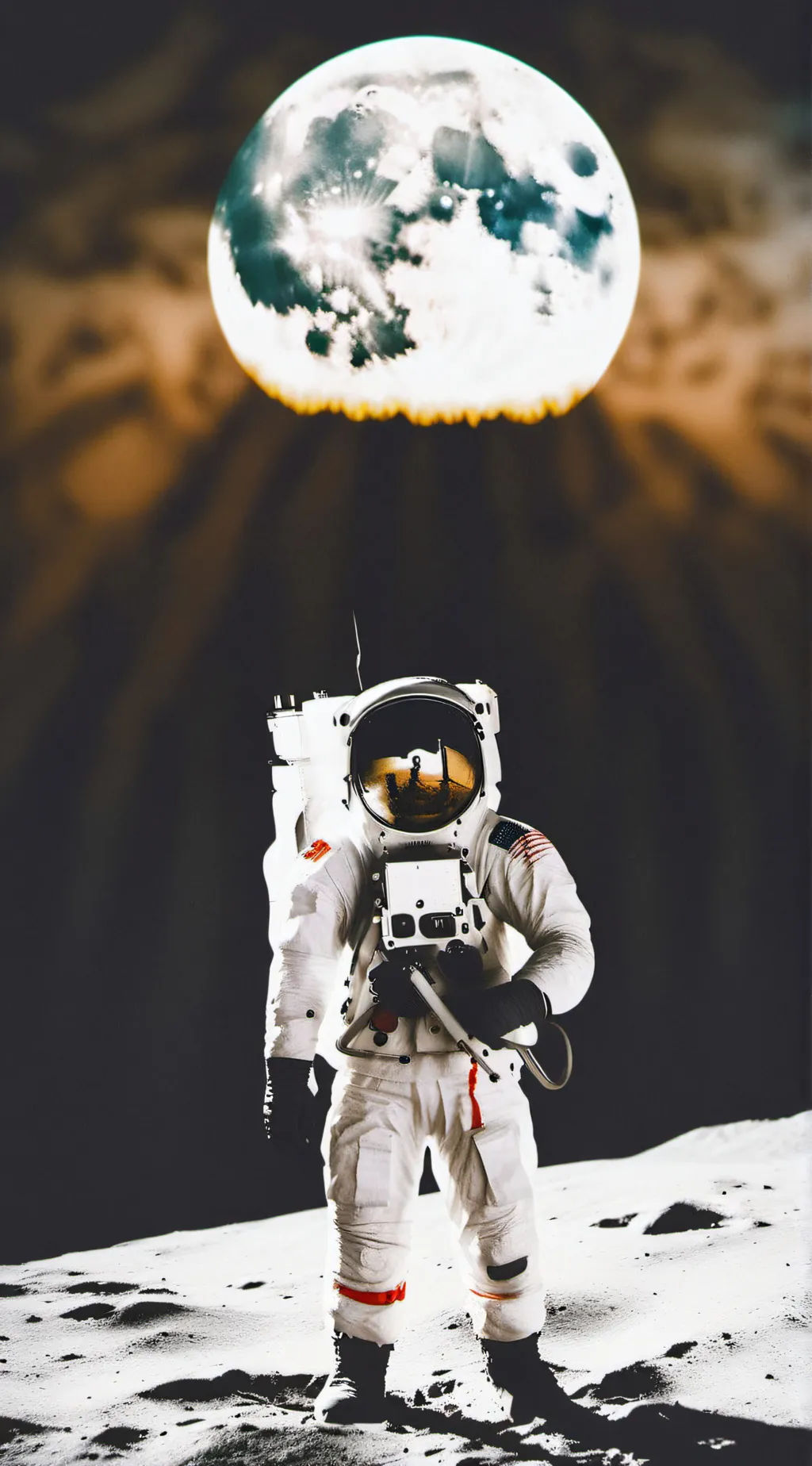 ai character: Neil Armstrong  background