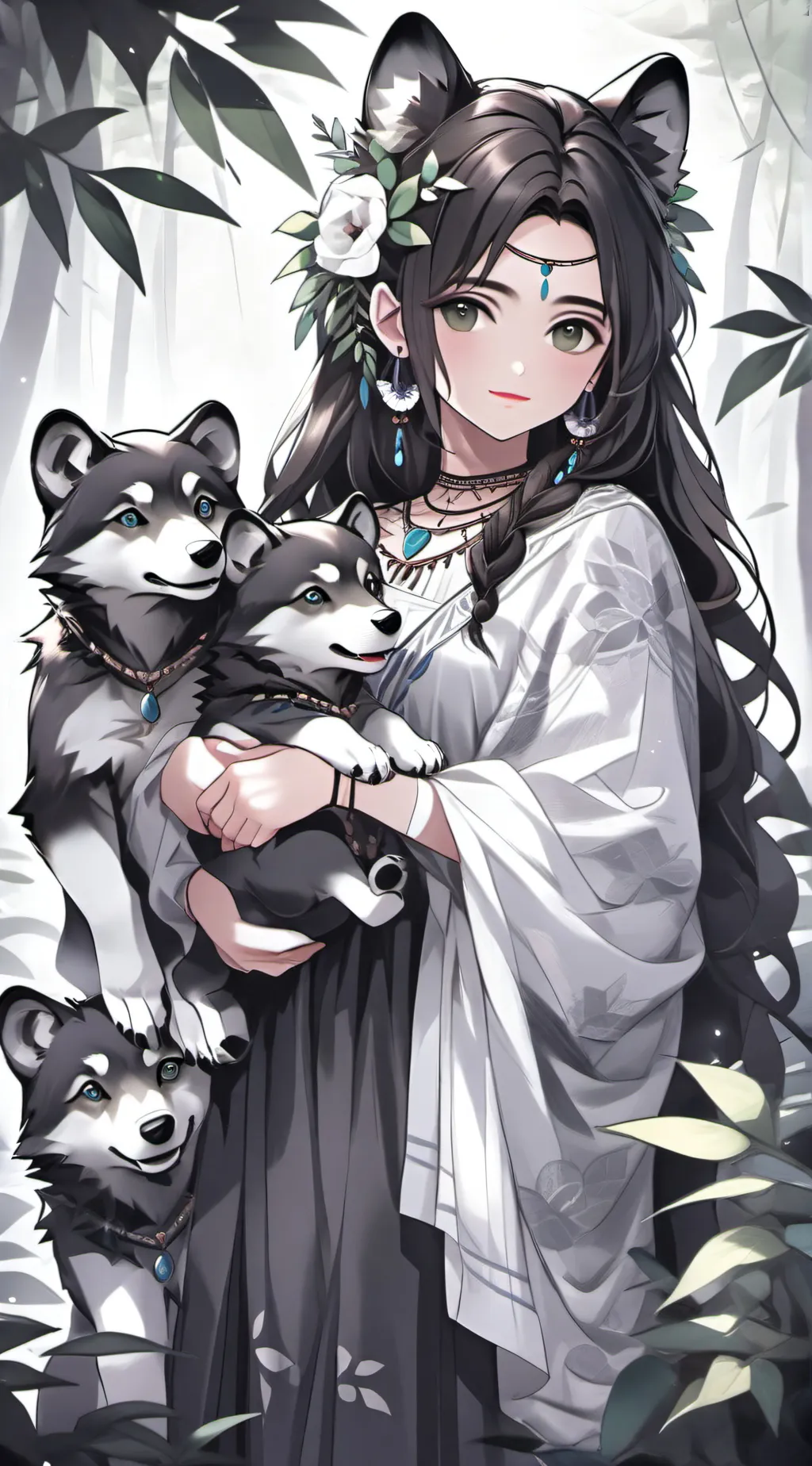 ai character: Frida  background