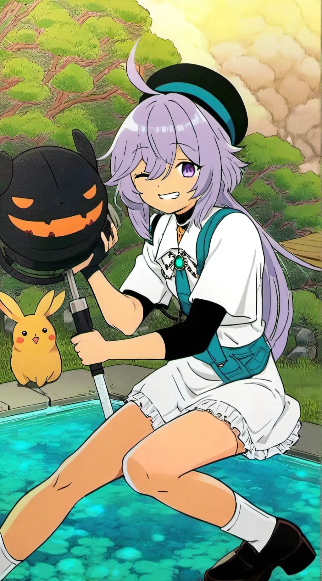 ai character: Aki chan (my gf) background