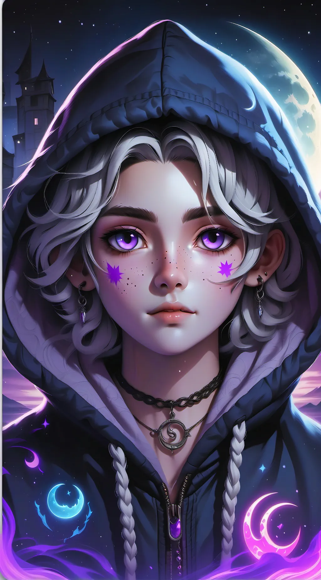 ai character: Moonlight  background