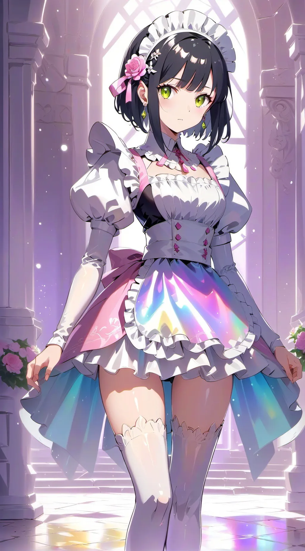 ai character: robot maid background