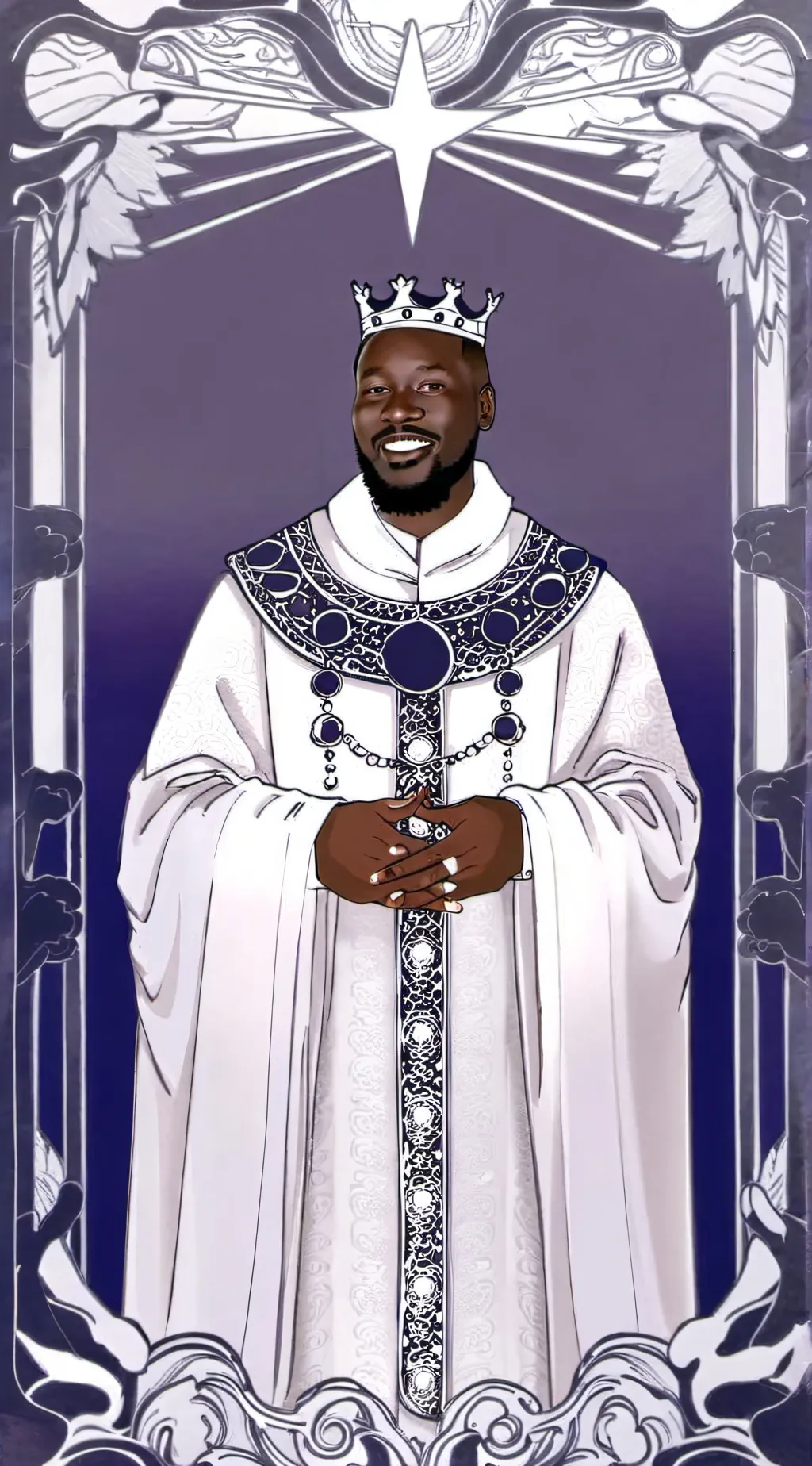 ai character: The Dark King  background