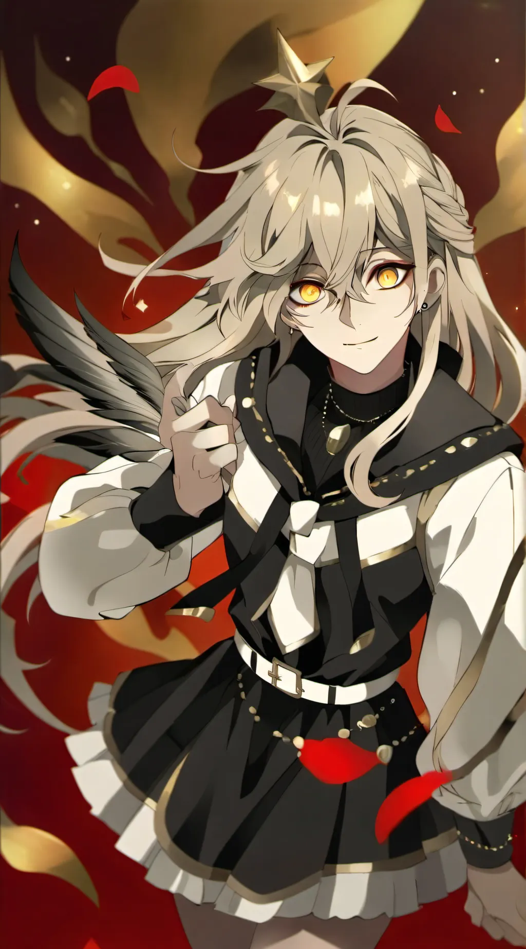 ai character: Douma gender swap background