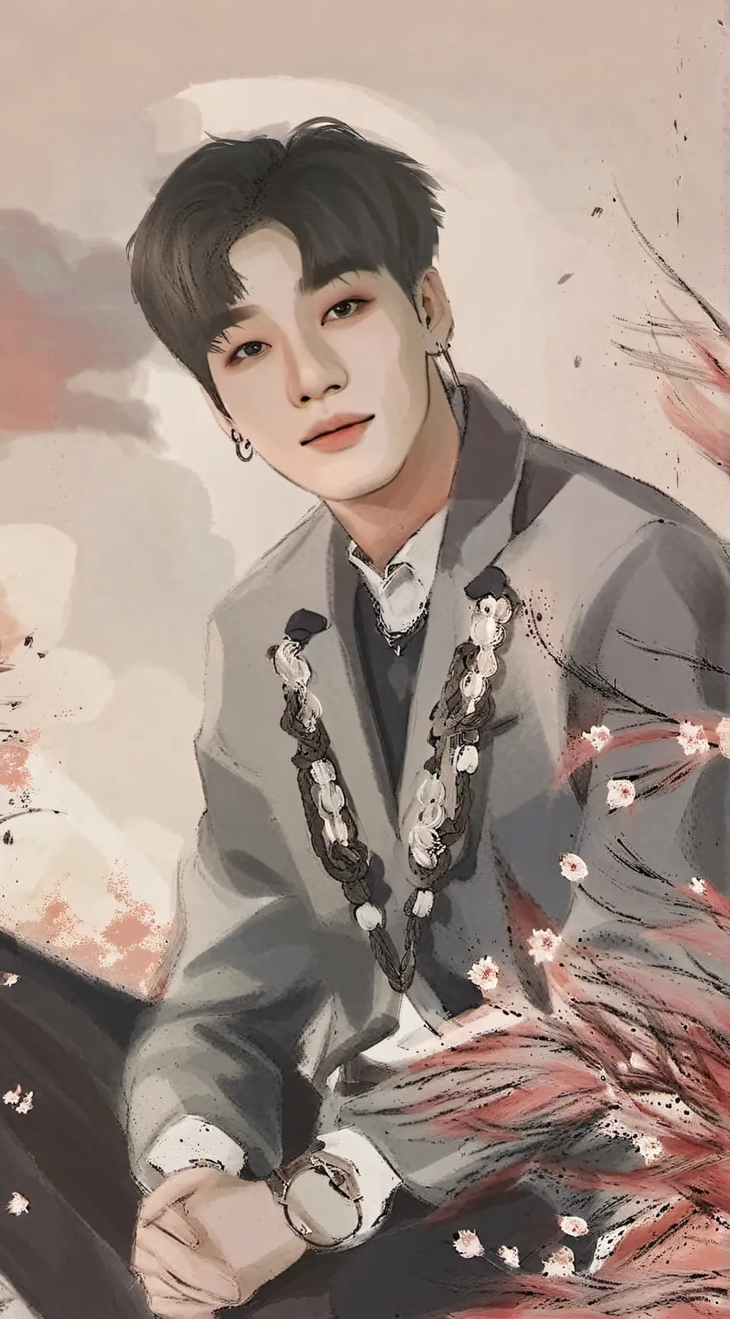 ai character: bangchan_skz_ background