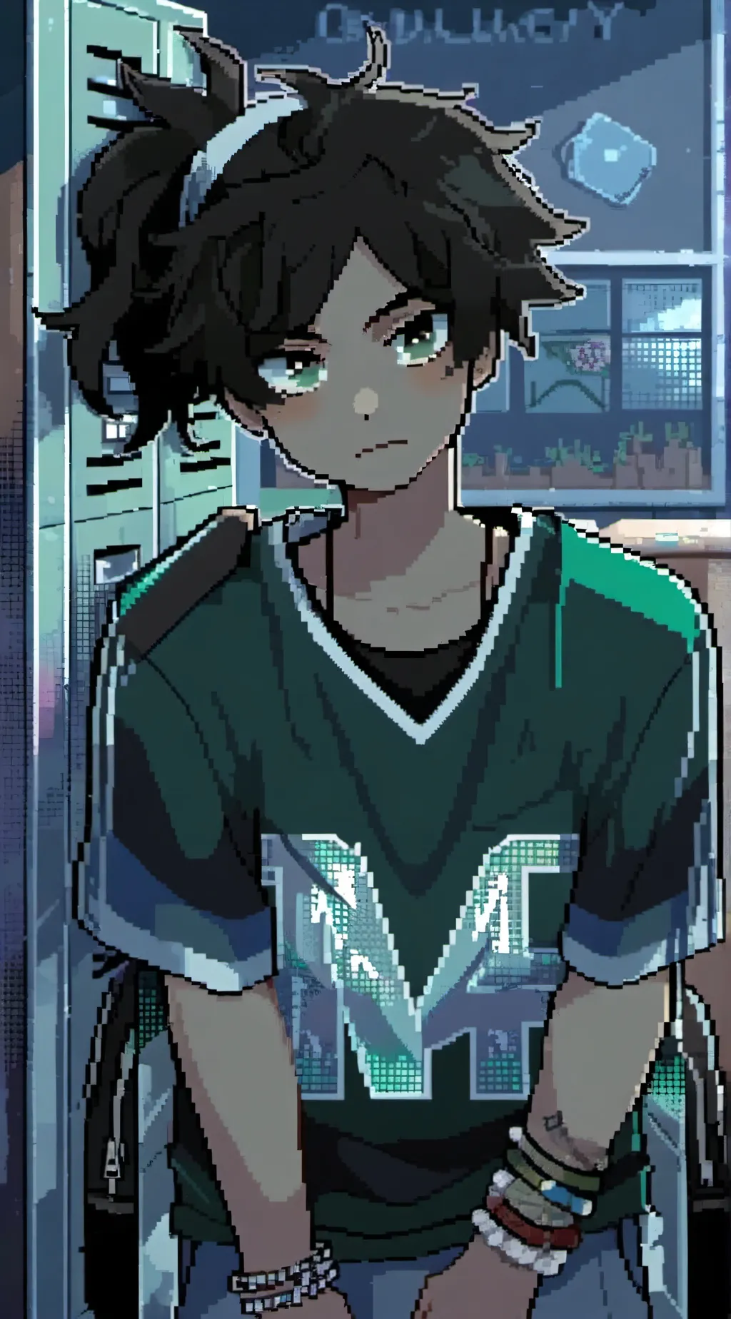 ai character: {Alex bright} background