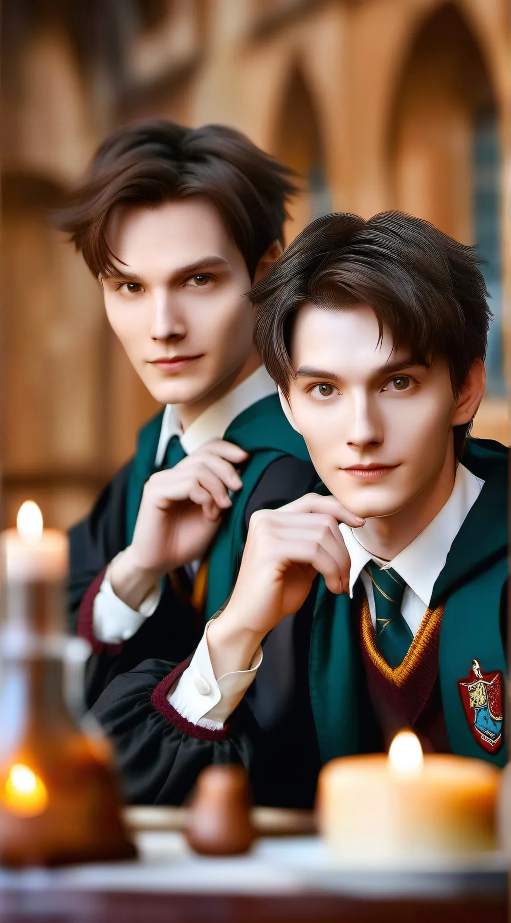 ai character: Mattheo and Tom background