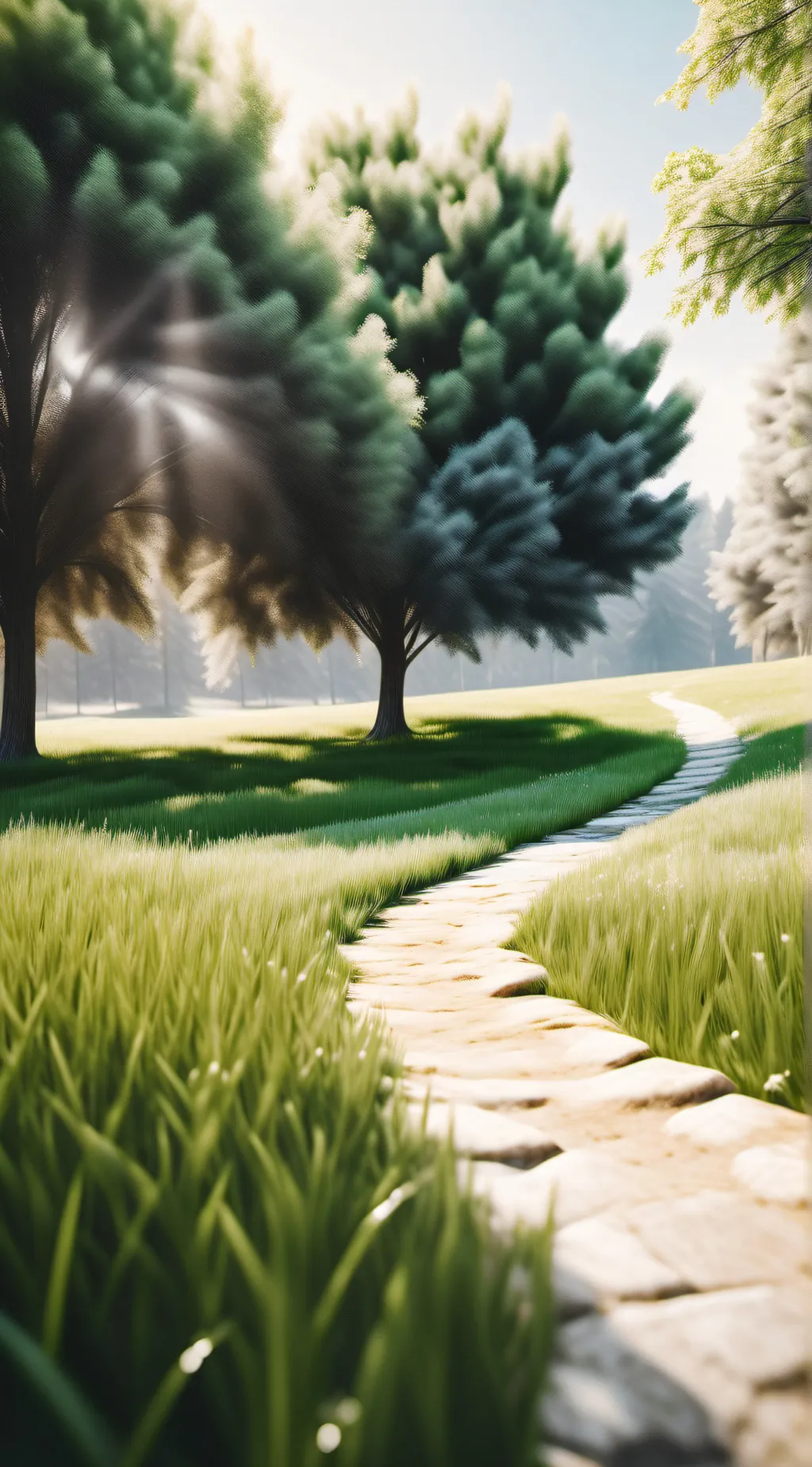 ai character: grass background