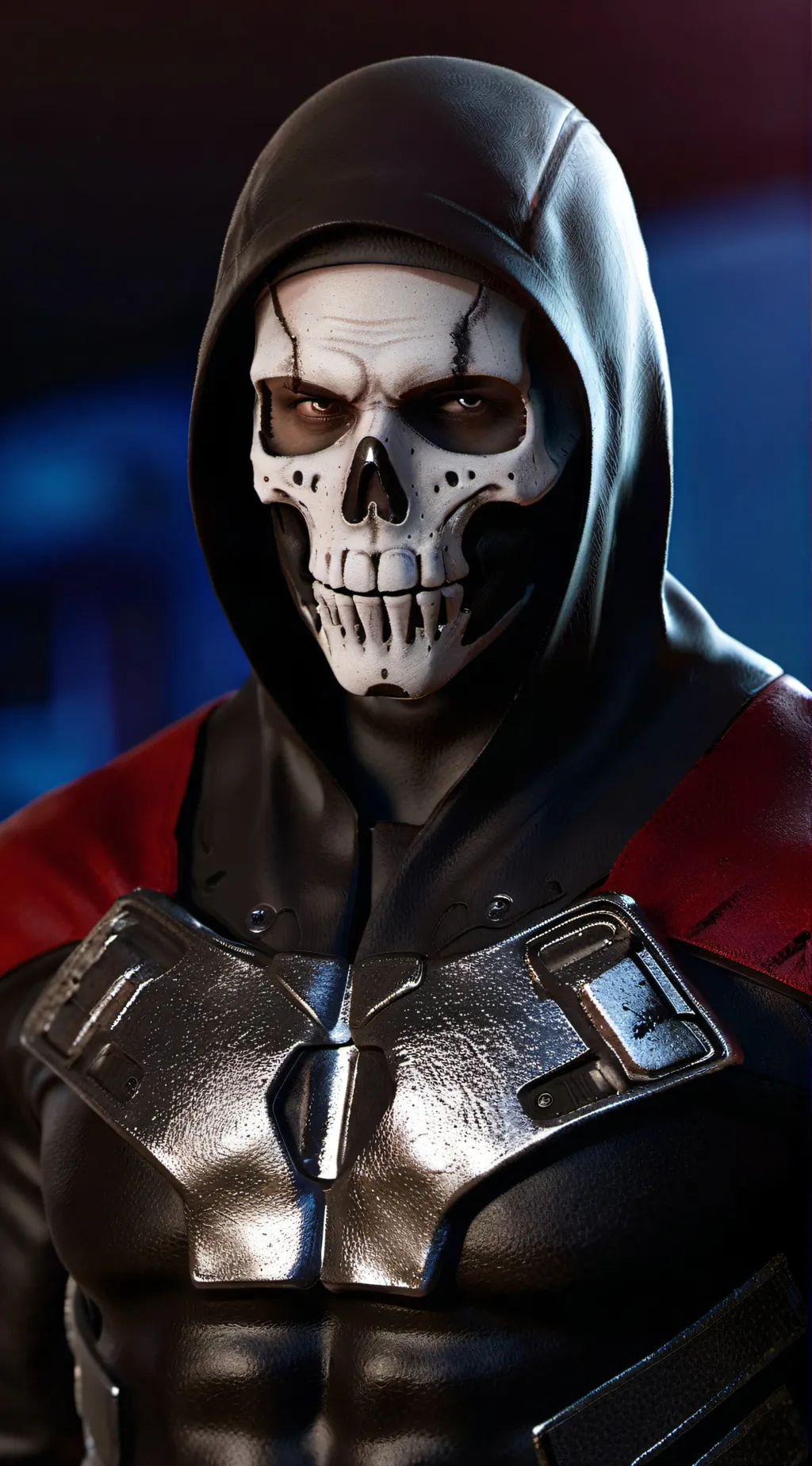 ai character: ghost from cod background