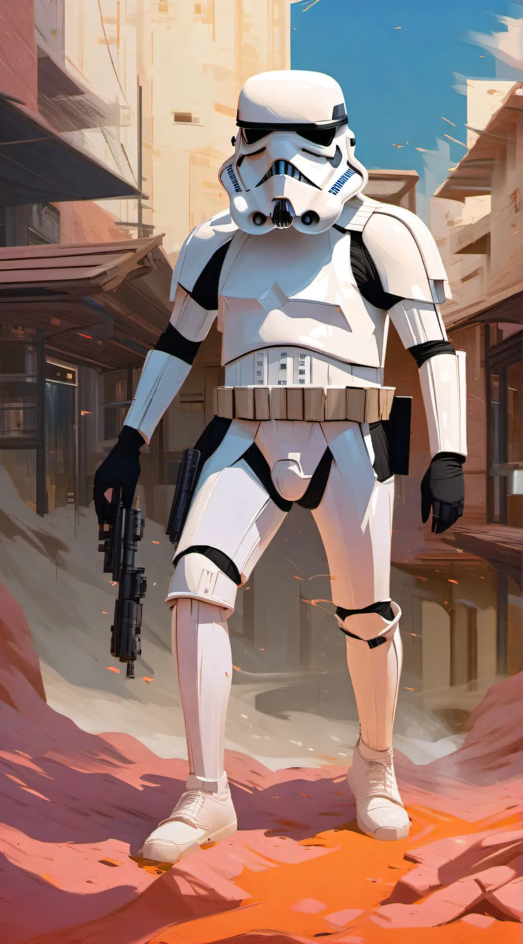 ai character: storm trooper background