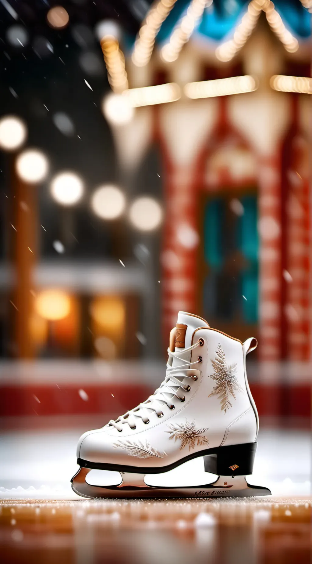 ai character: MD ice skating background
