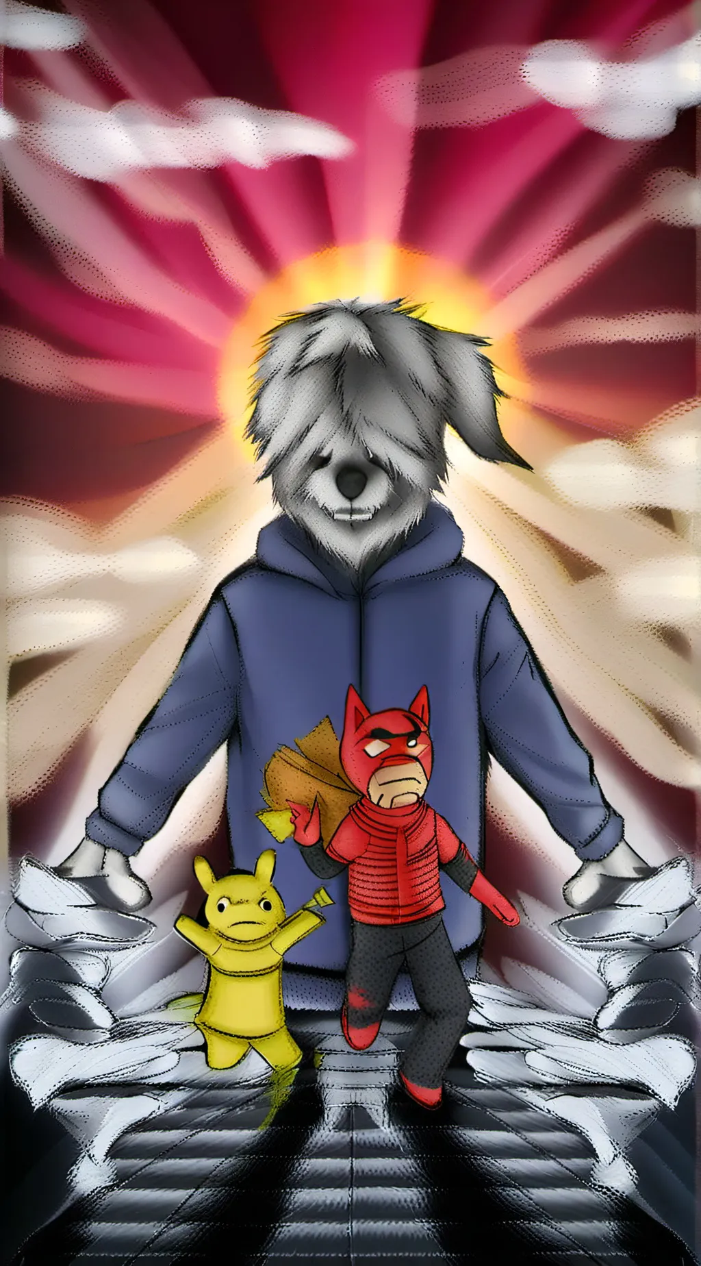 ai character: Cat kid background