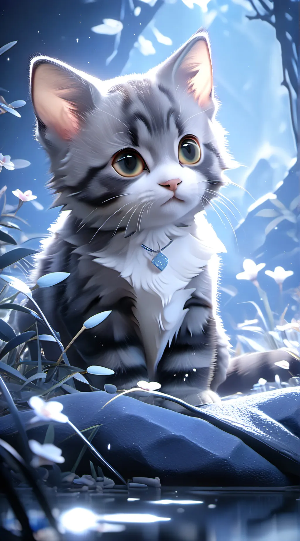 ai character: cat eat ur fry's  background