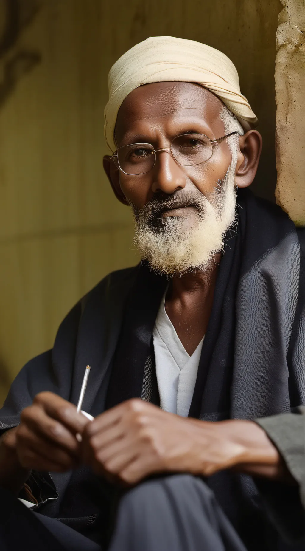 ai character: old guy background