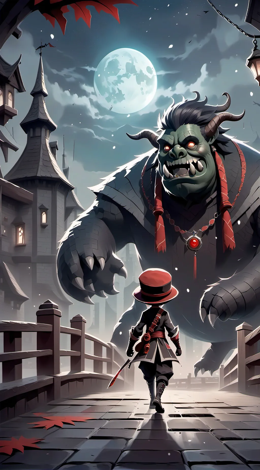 ai character: Monster background