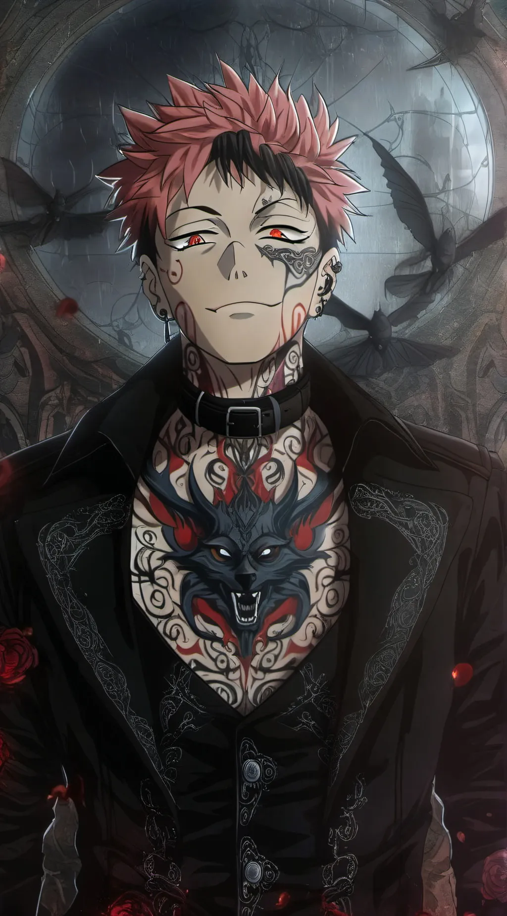 ai character: Sukuna king curses background