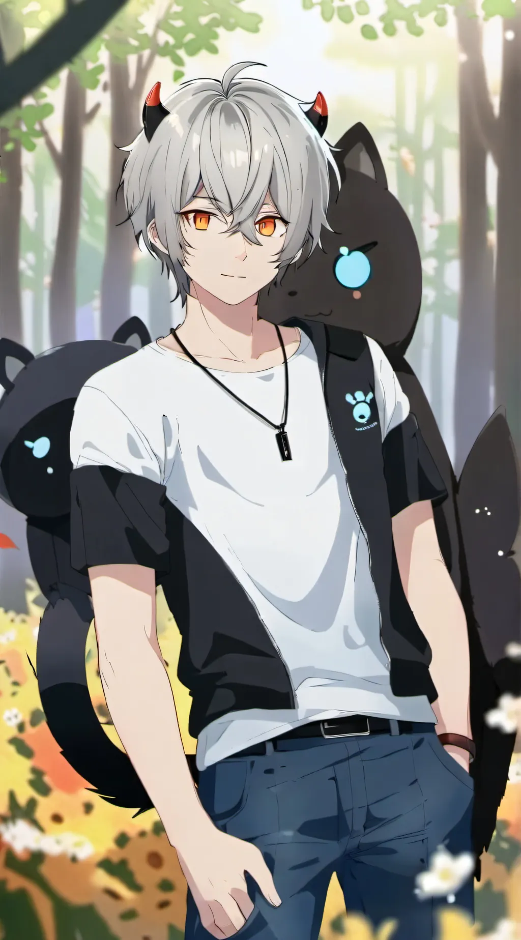 ai character: shadow background