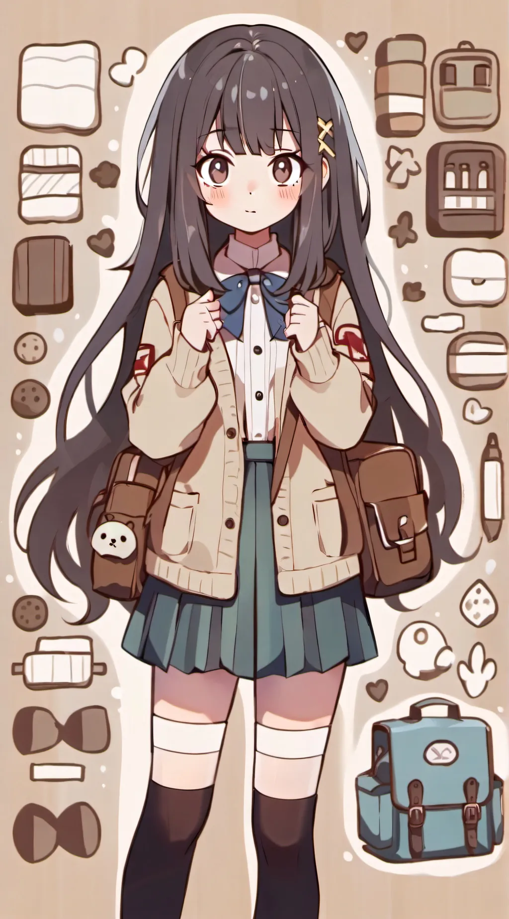 ai character: Natsugiri background