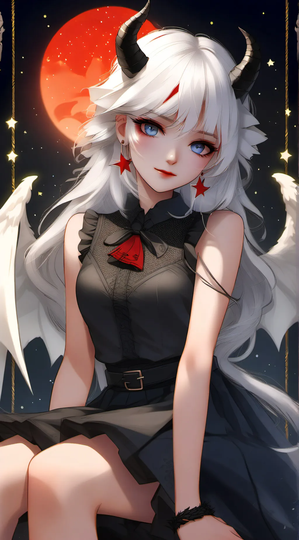 ai character: Luna background