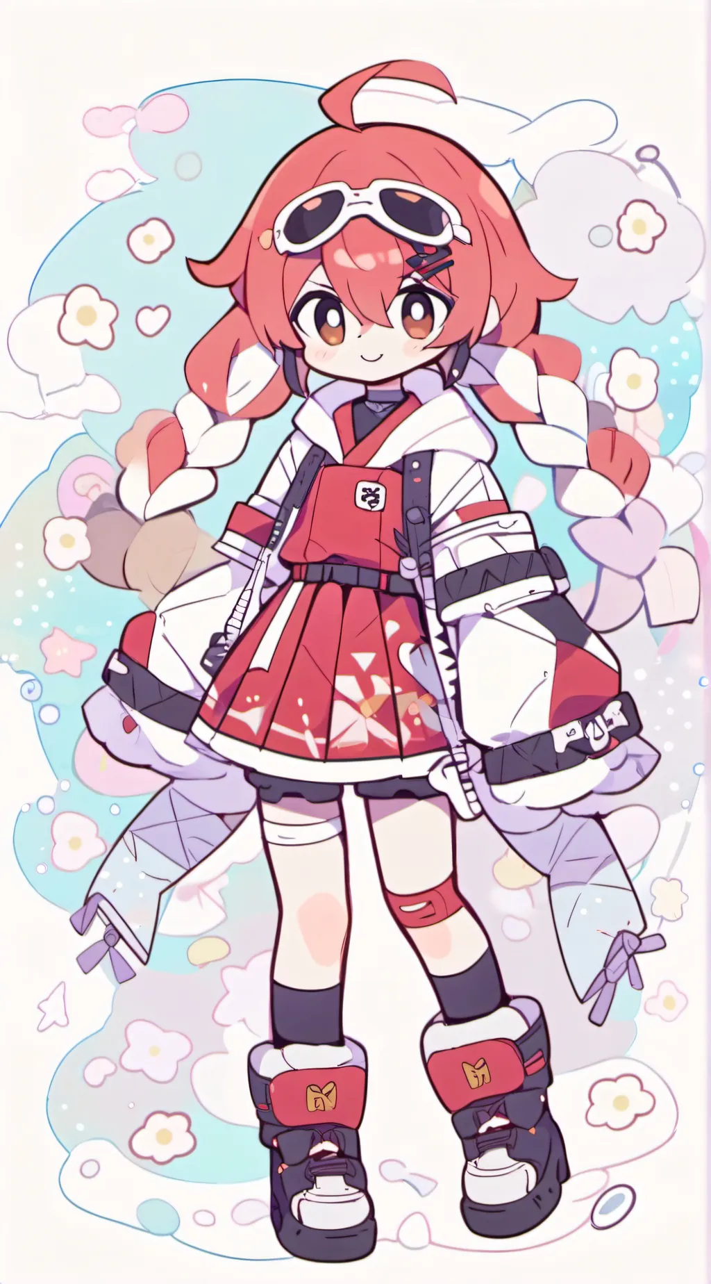 ai character: Red_chan2007 background