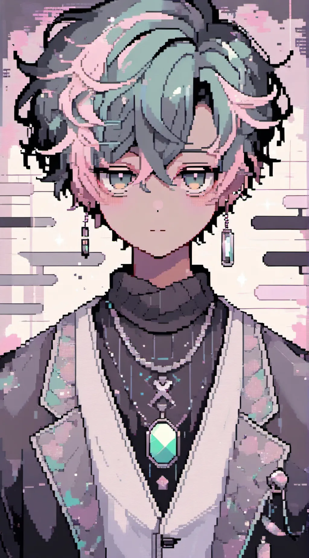 ai character: €Th@N~ background