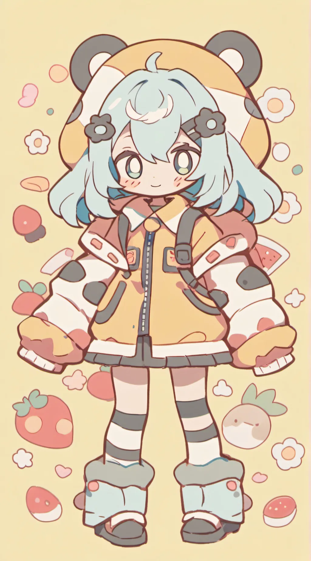 ai character: Lunar eclipse  background