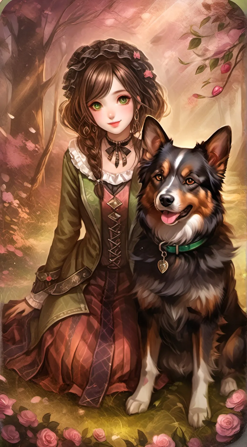 ai character: Allie and max! background