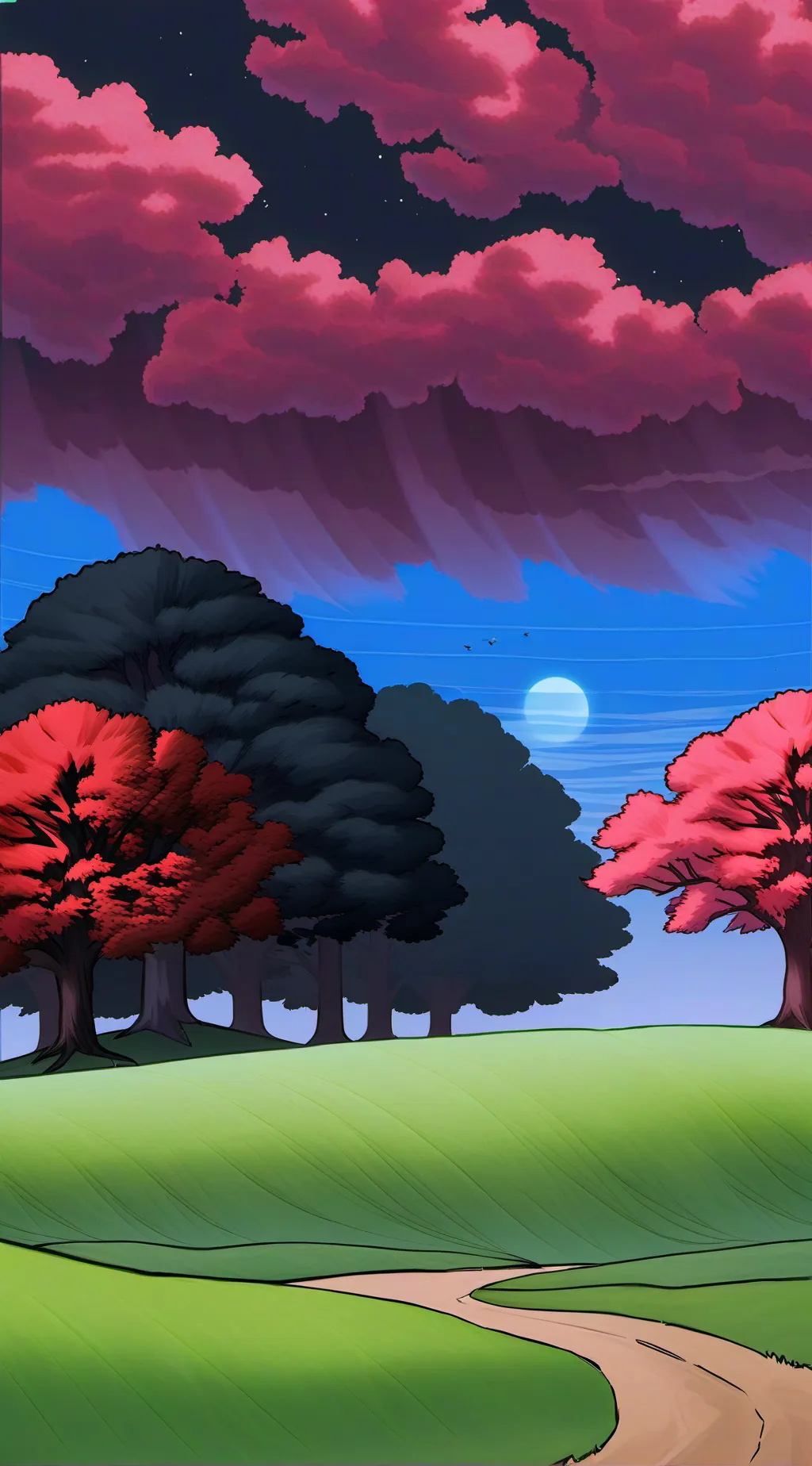 ai character: Alastor colorblind background