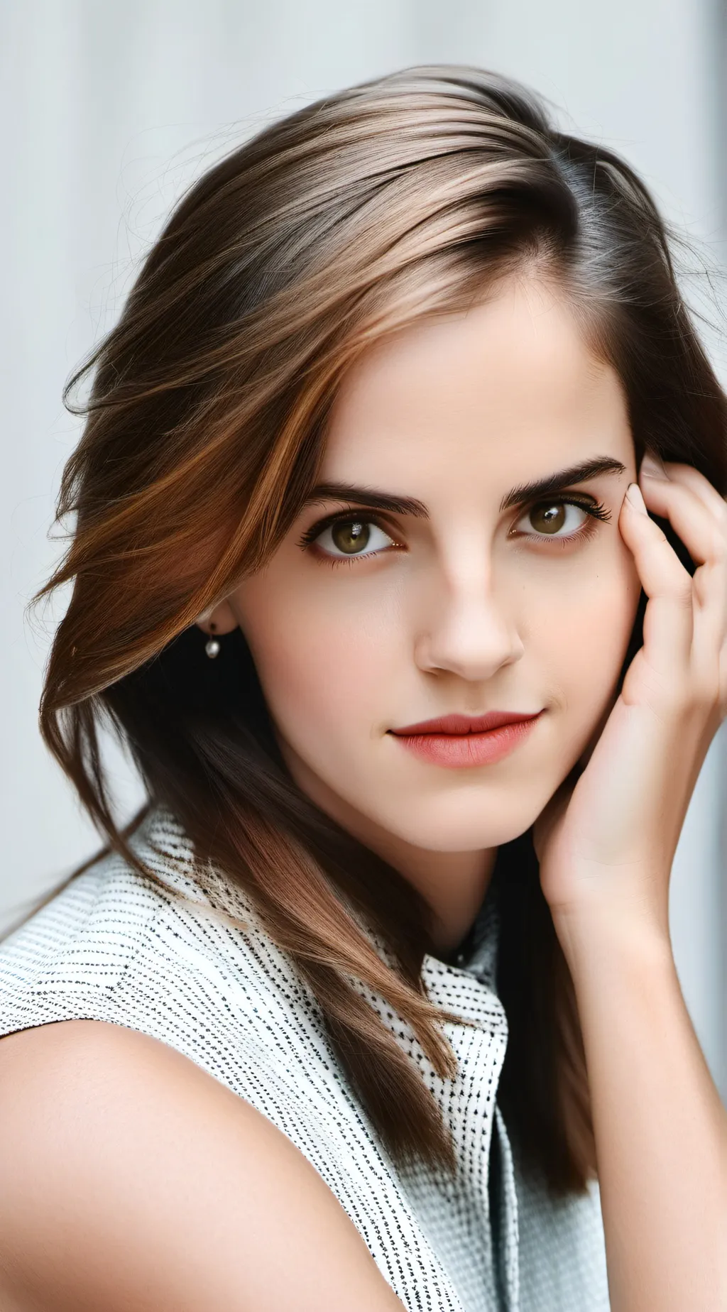 ai character: Emma Watson  background