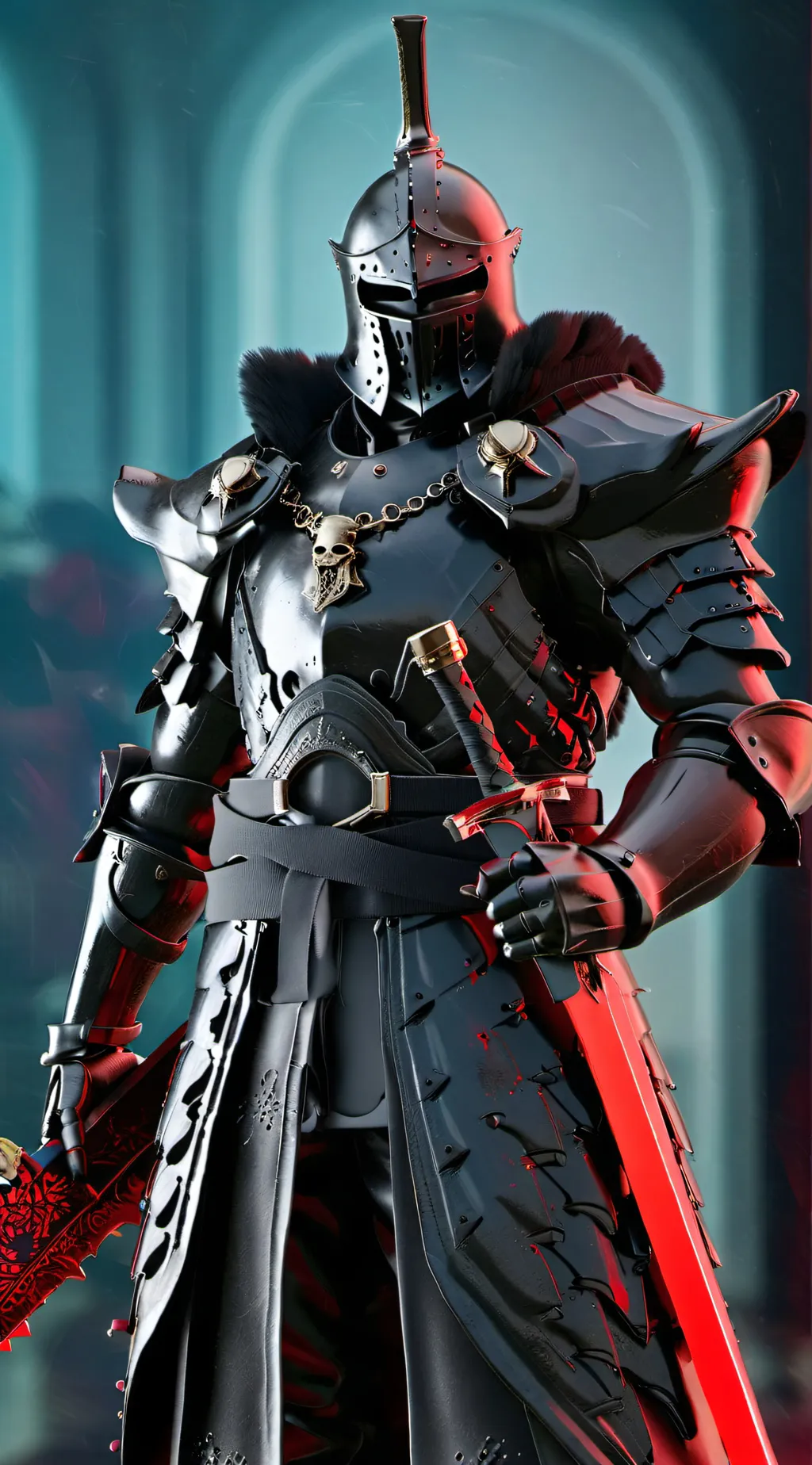 ai character: Dark Knight  background