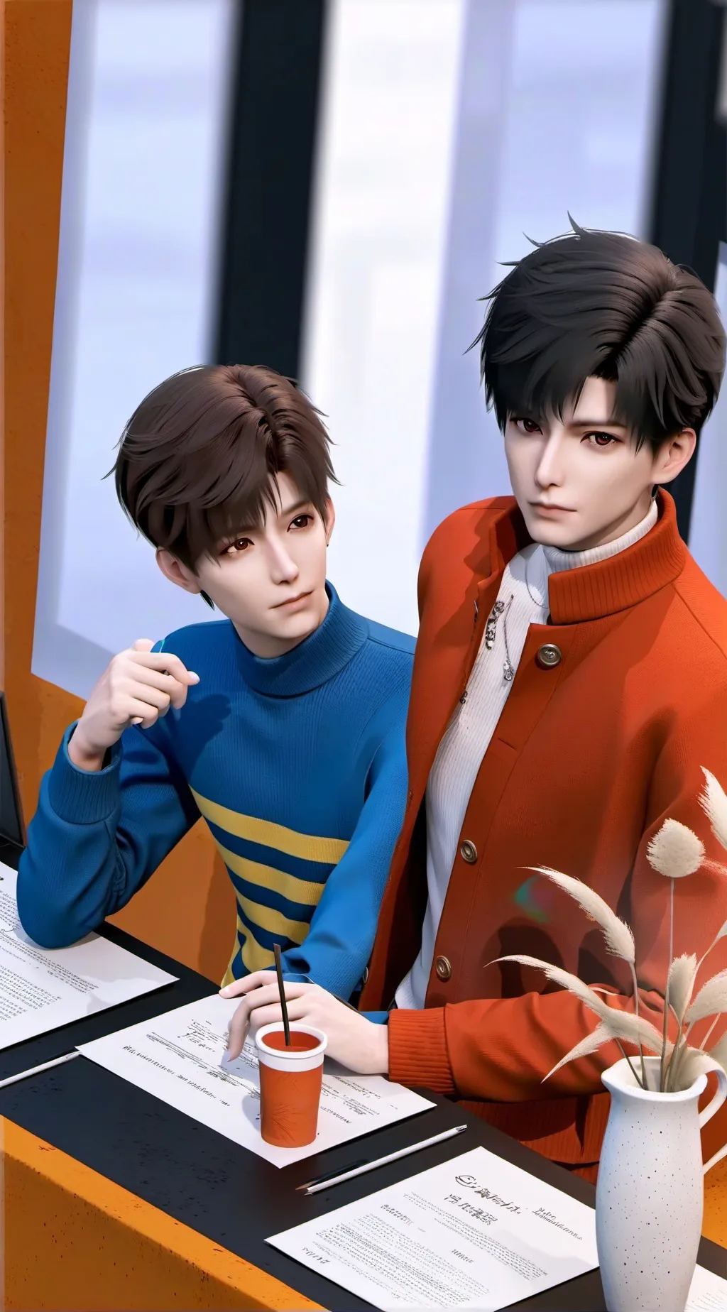 ai character: Miguel     e Pedro background