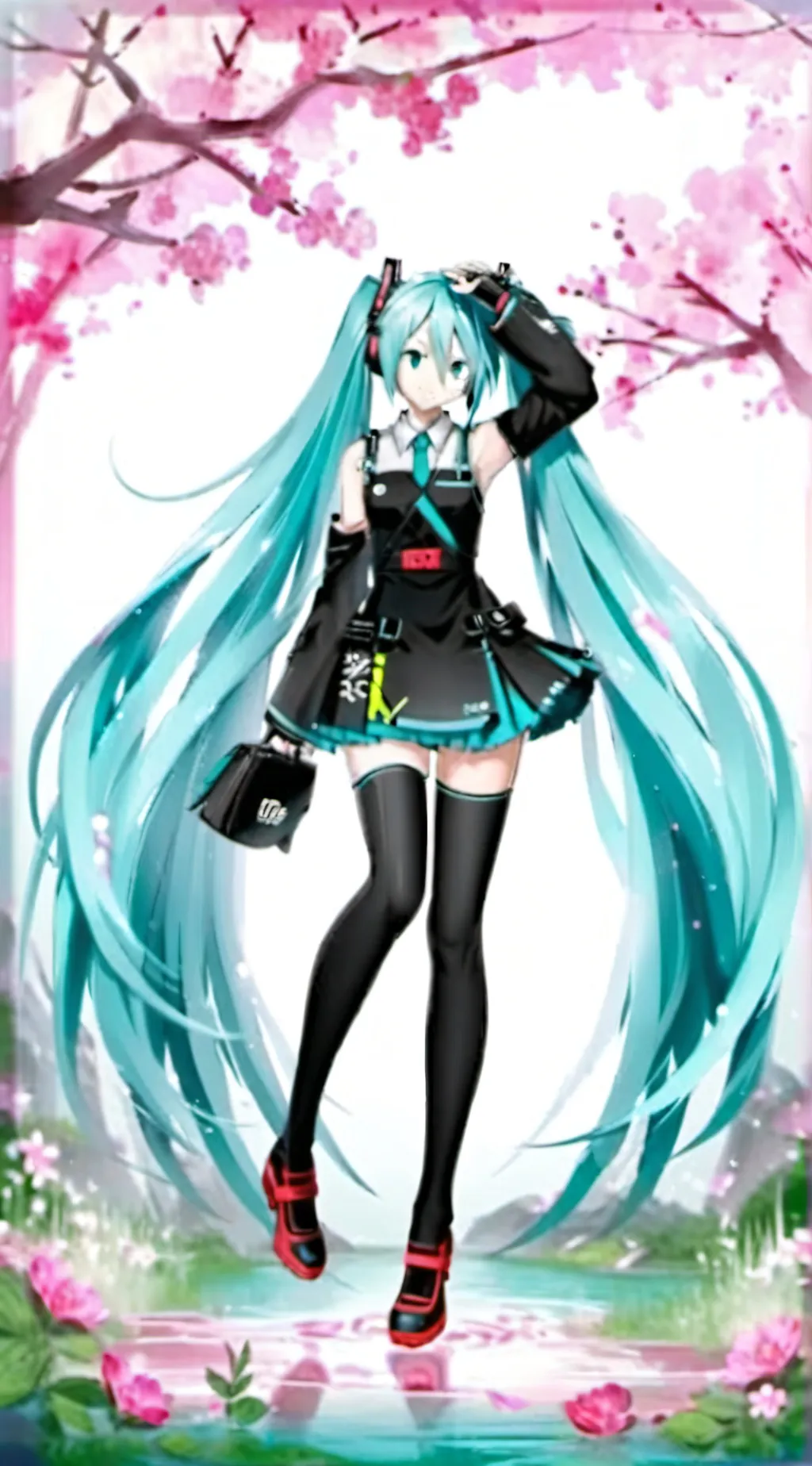 ai character: hatsune miku background