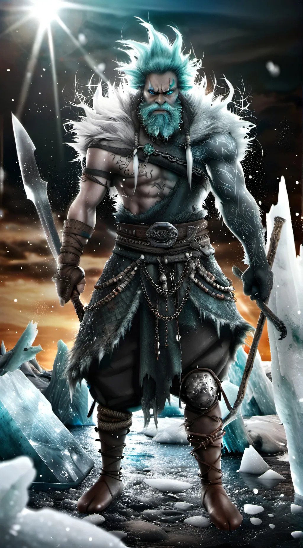 ai character: The Ice Guy background