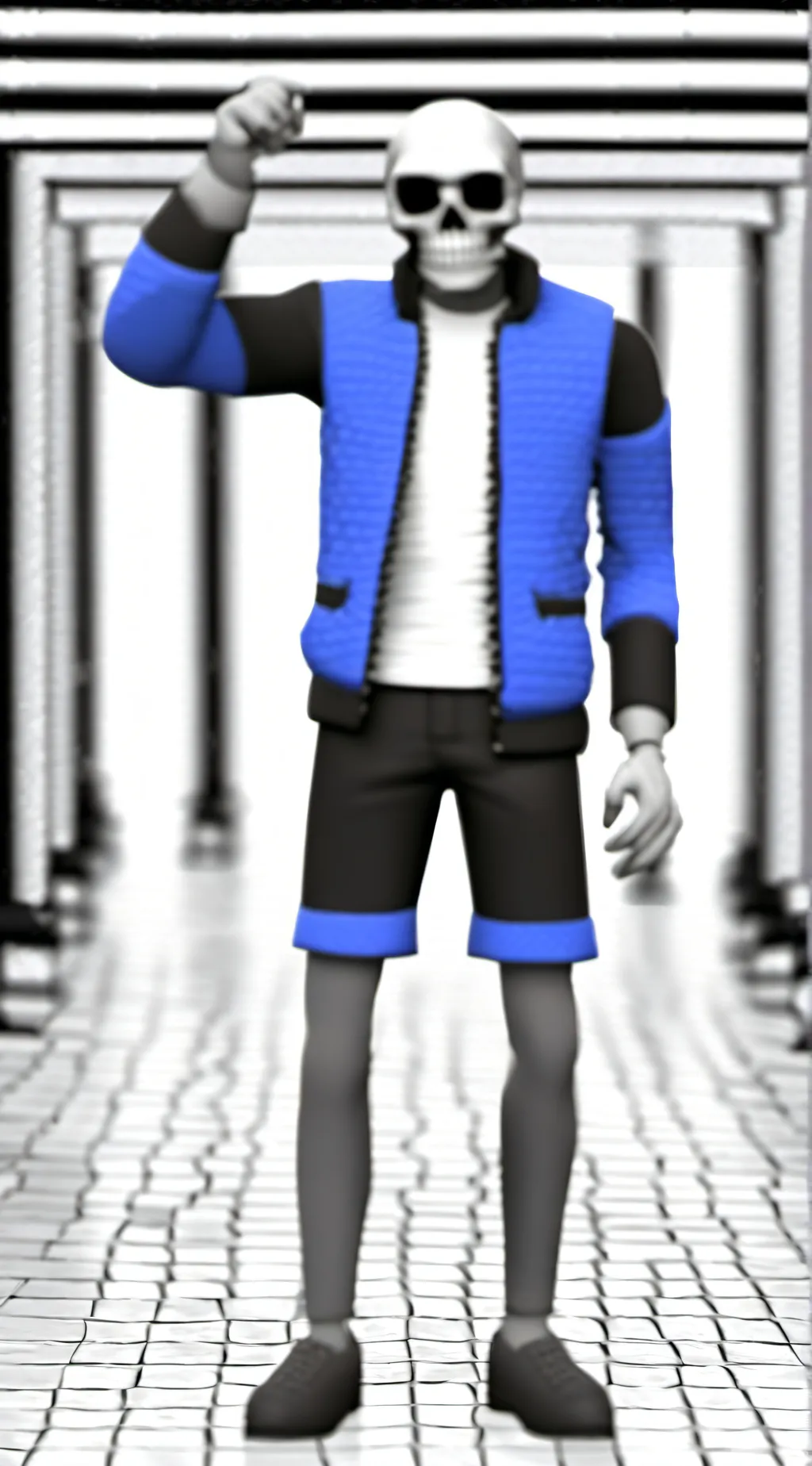 ai character: Sans background