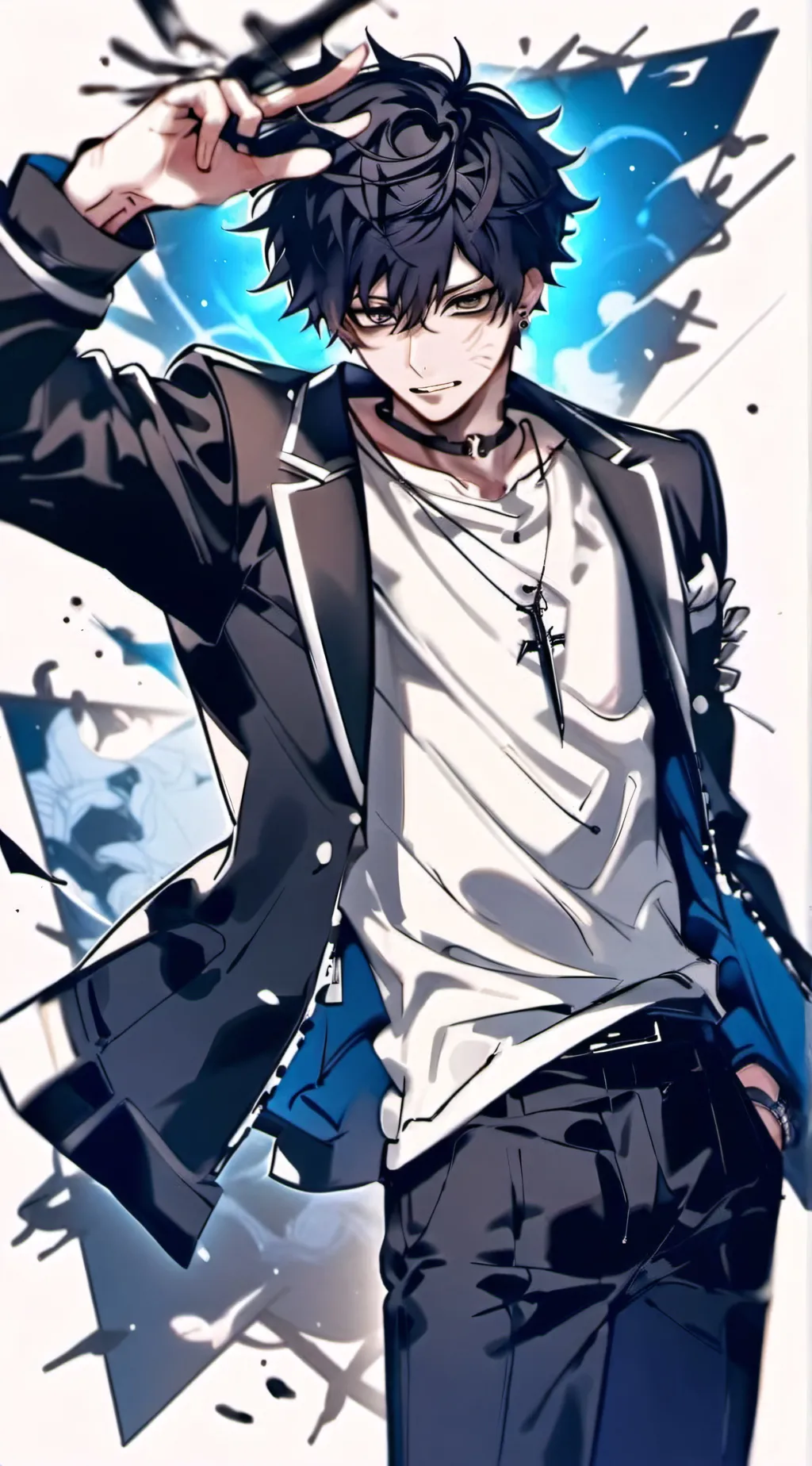 ai character: Dabi grown up background