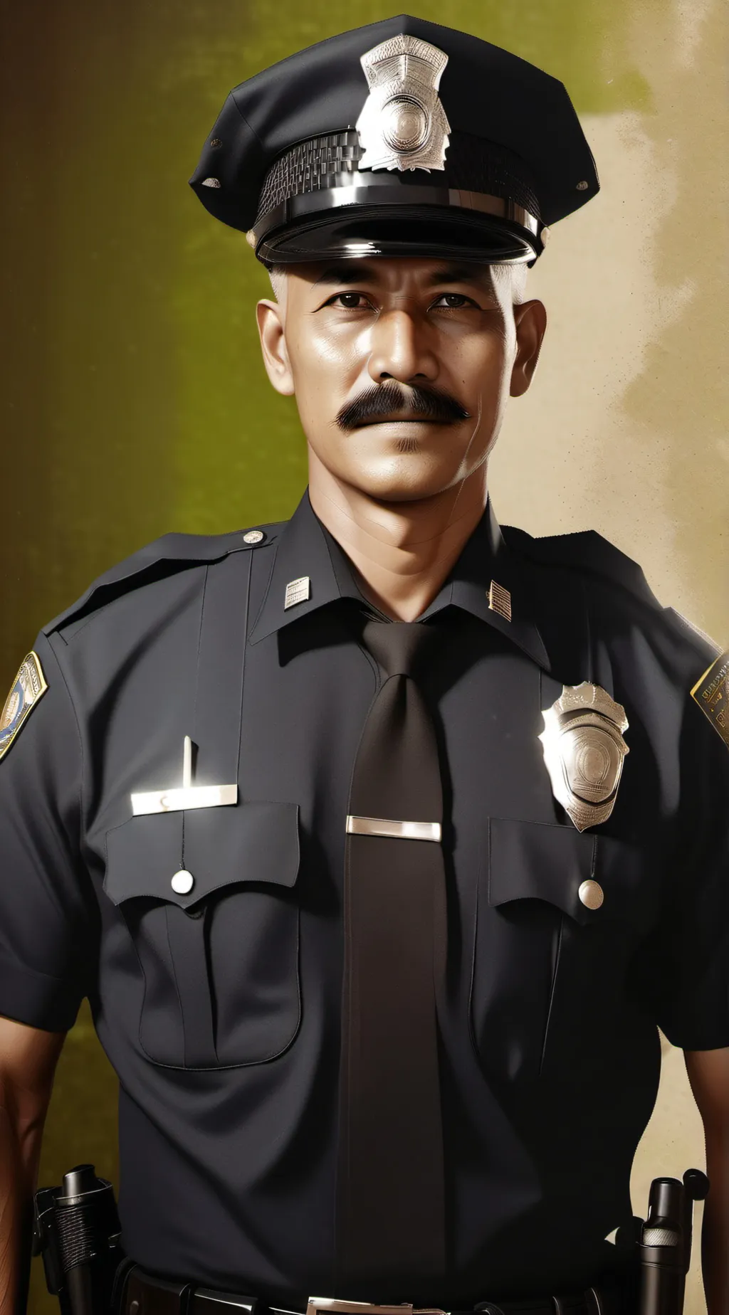 ai character: Police officer J. background