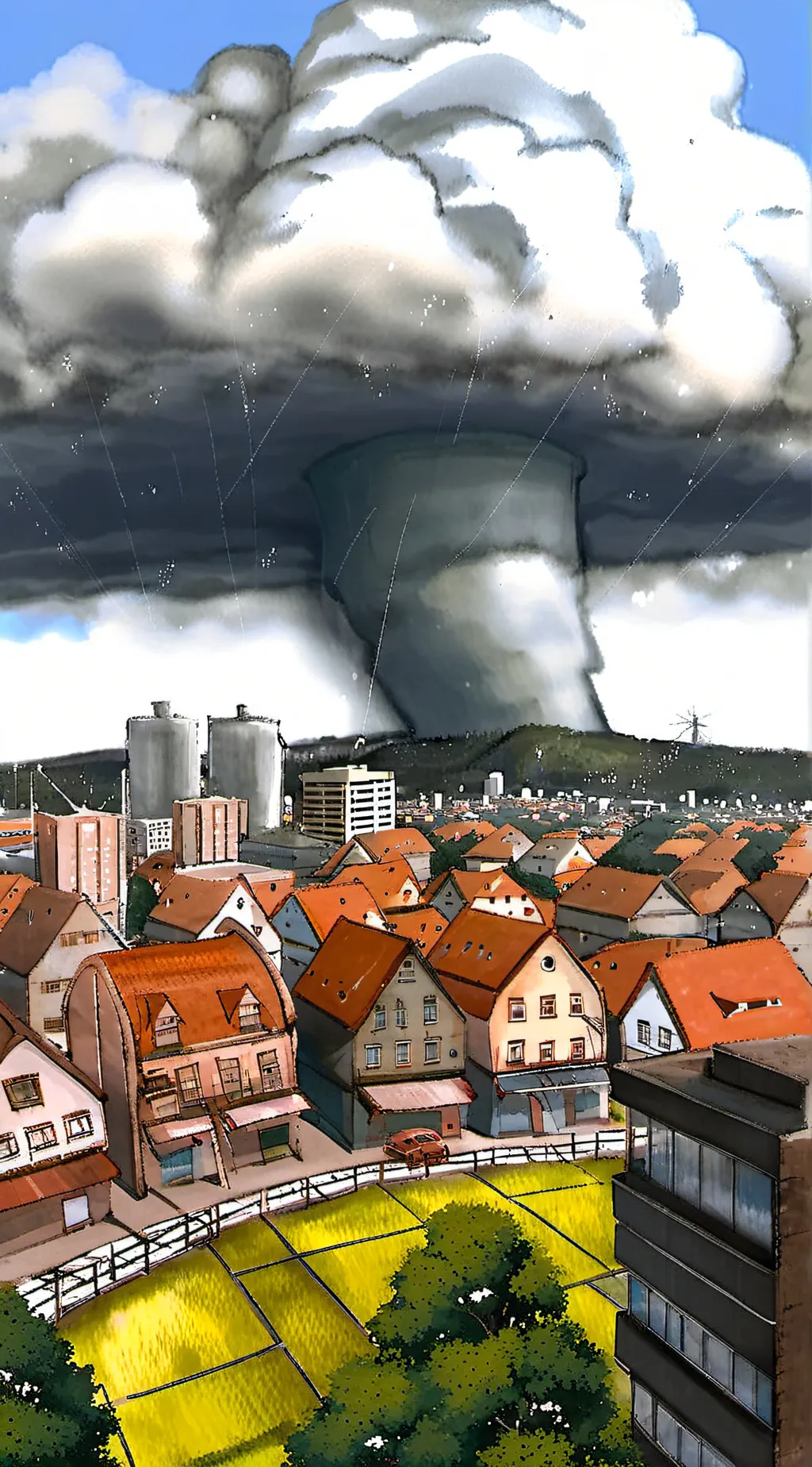 ai character: tornado  background