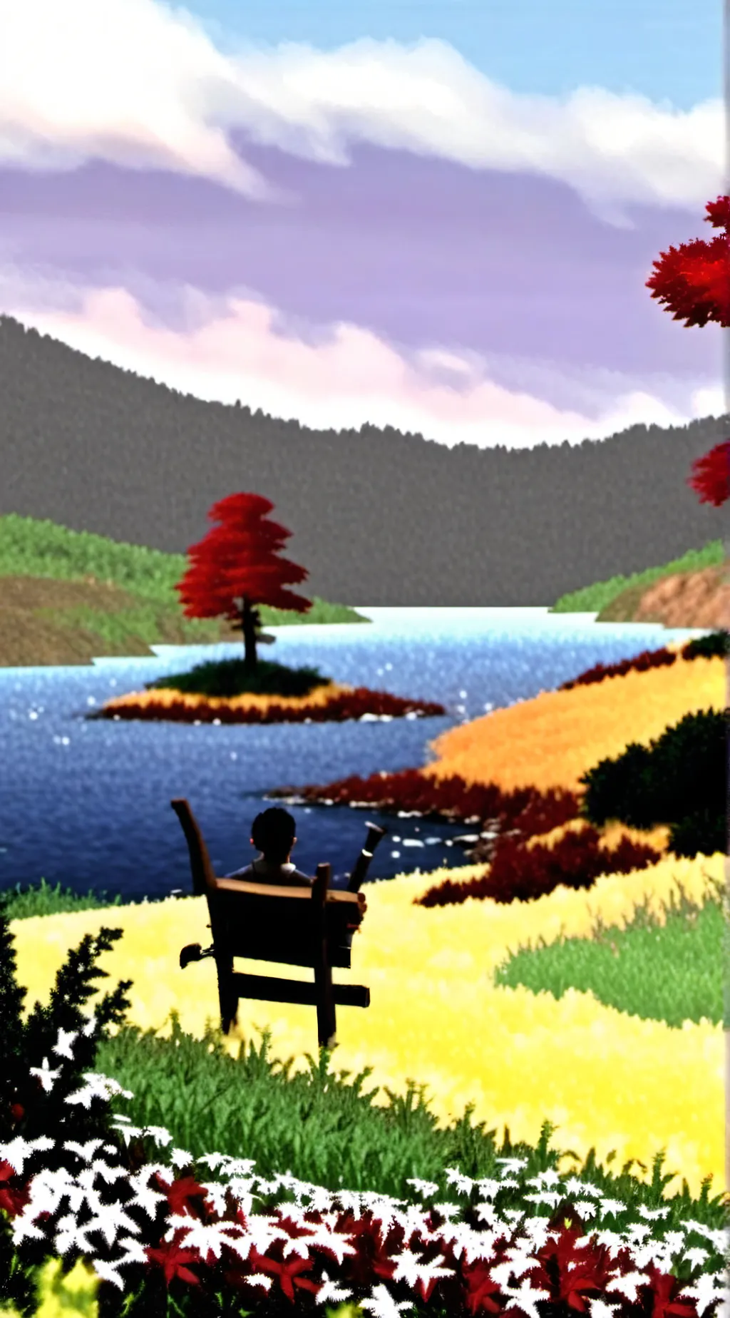 ai character: smiling critters  background