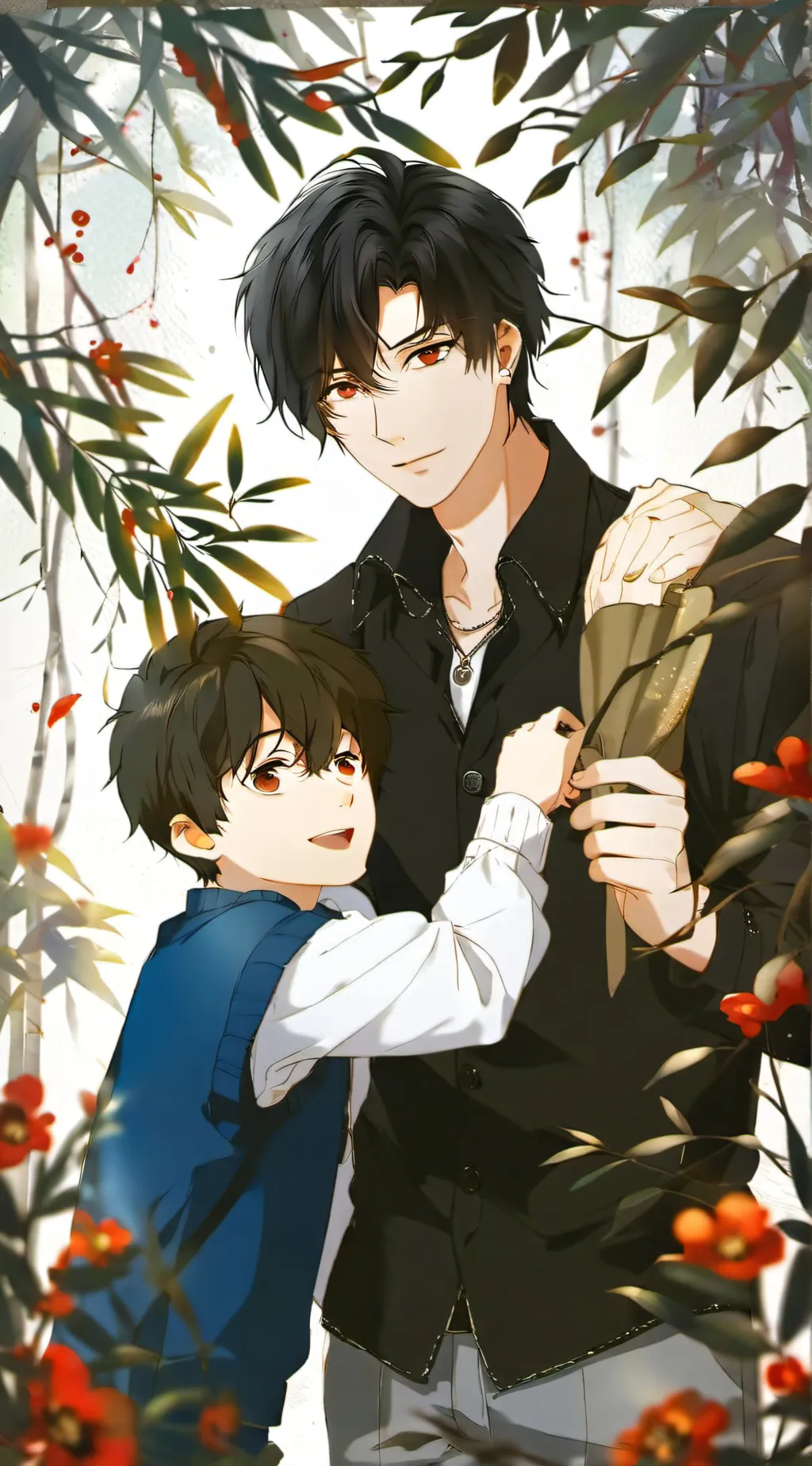 ai character: ash and asher background