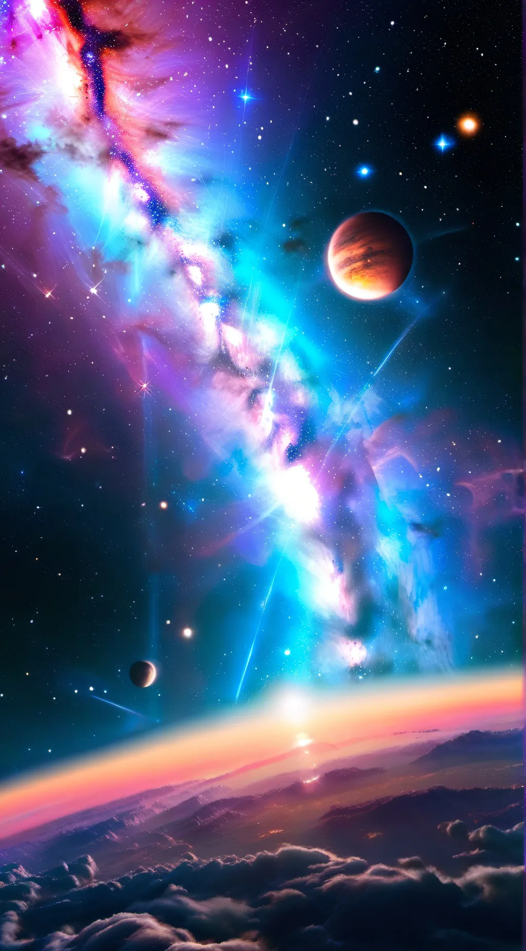 ai character: HH IN SPACE! background