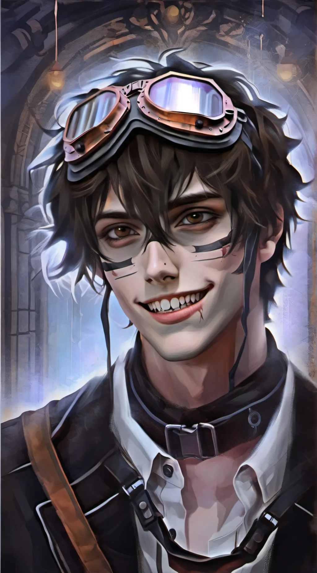 ai character: Ticci Toby background