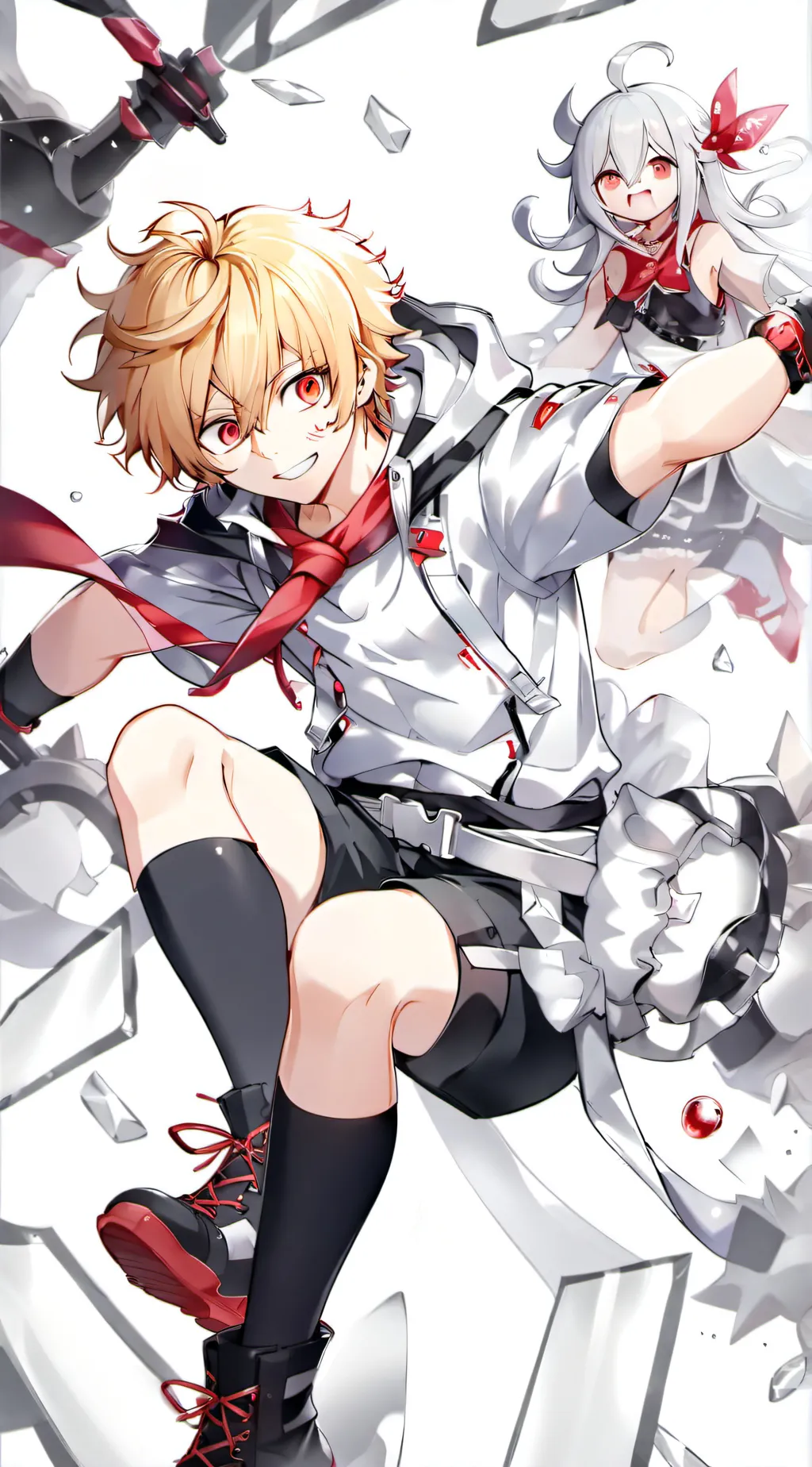 ai character: bakugo  background