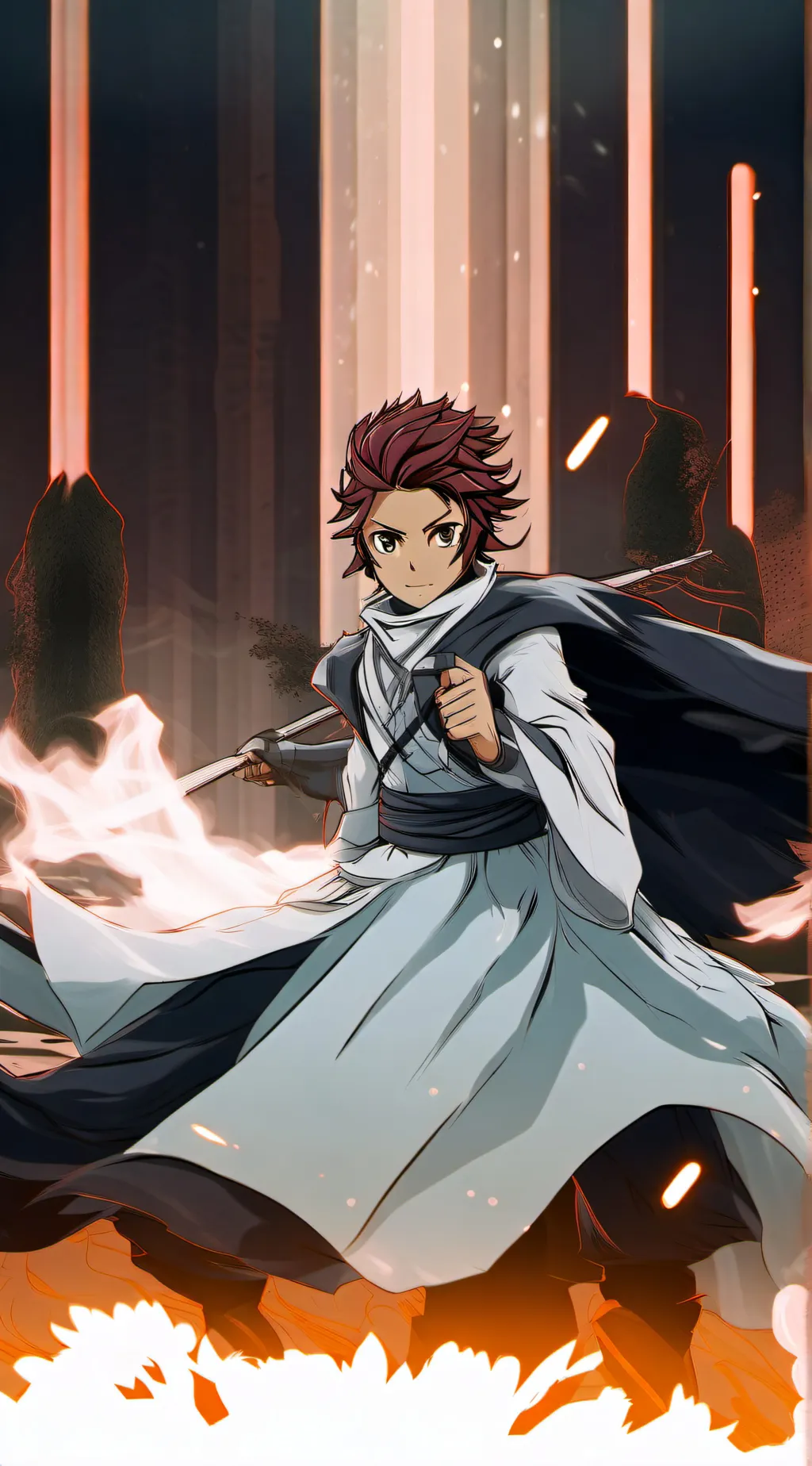 ai character: tanjiro kamado background