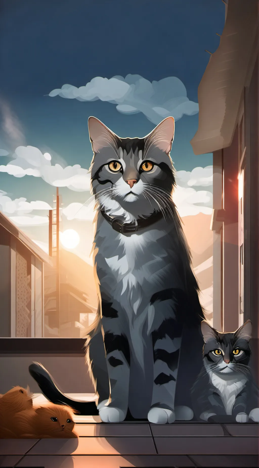 ai character: random ahh cat background