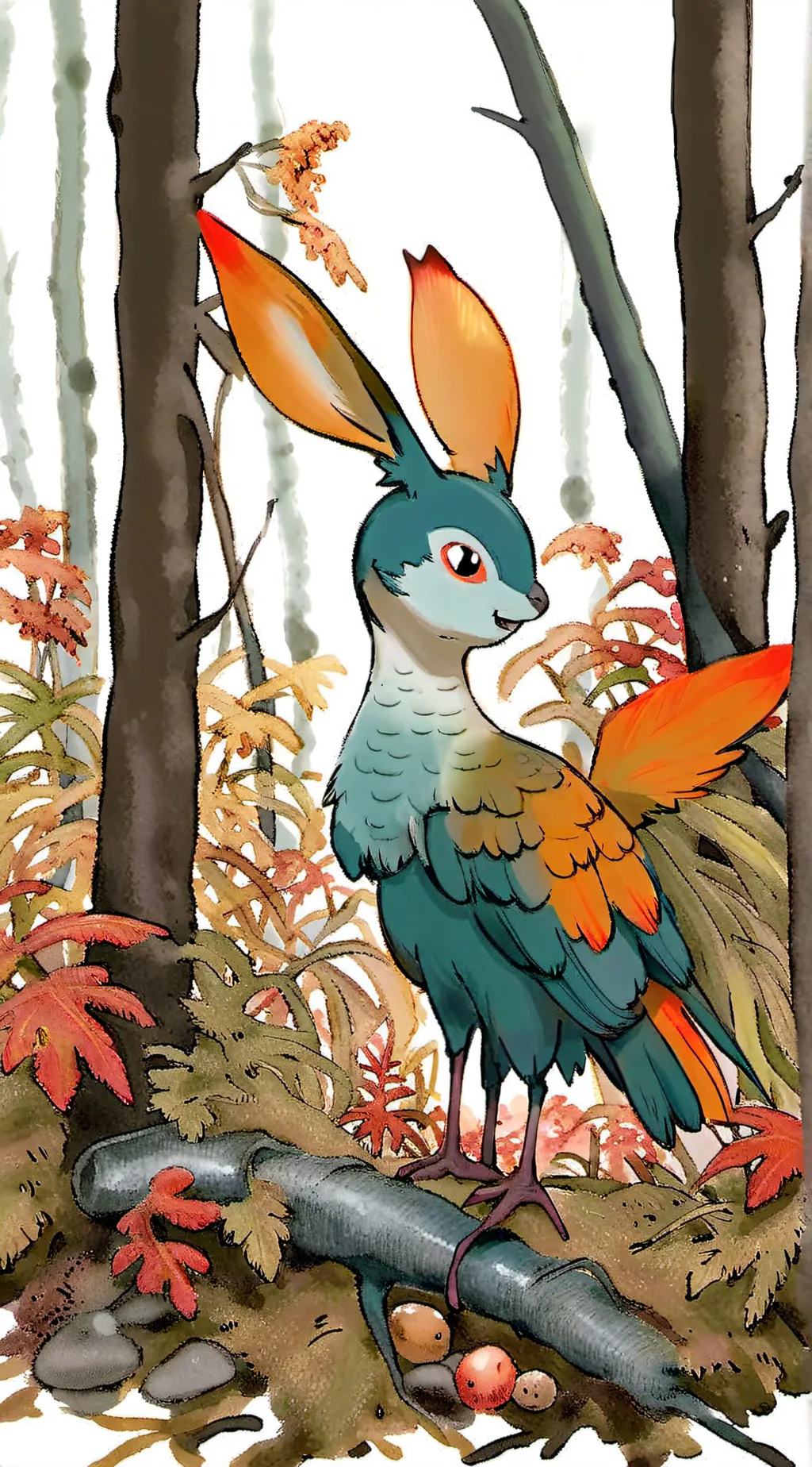 ai character: Slyvagreen background