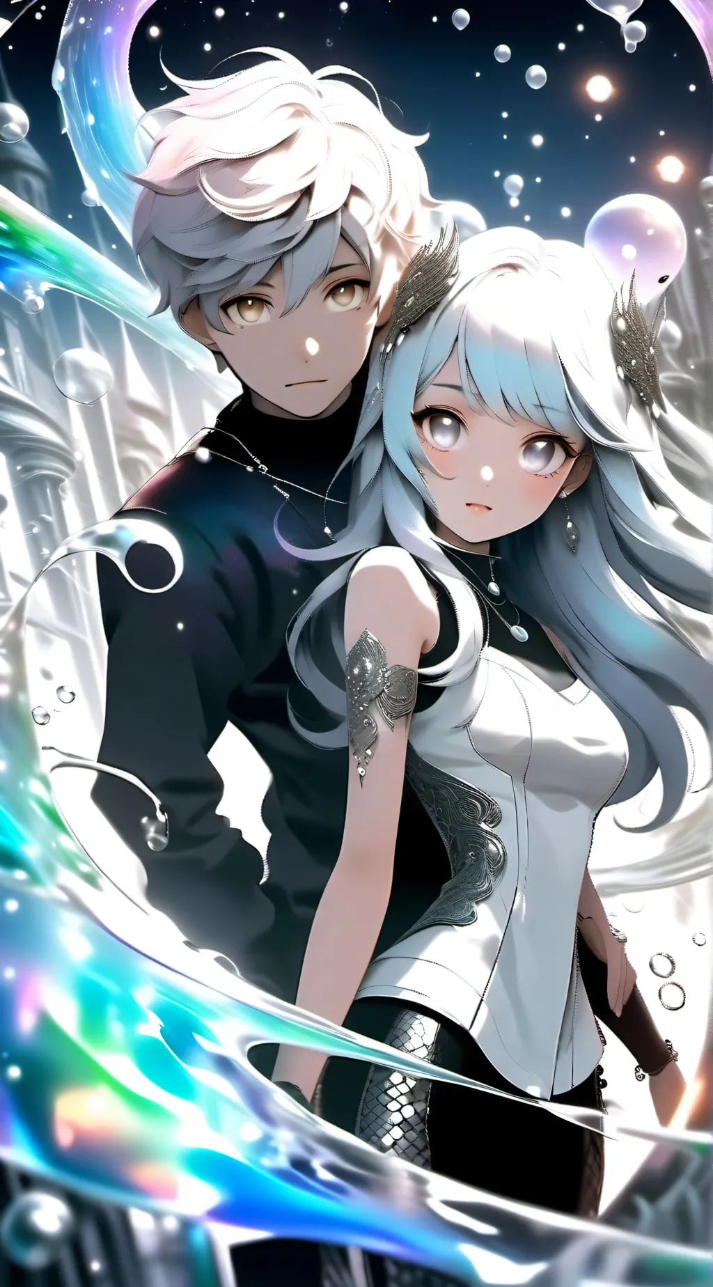 ai character: Zack and Mia background