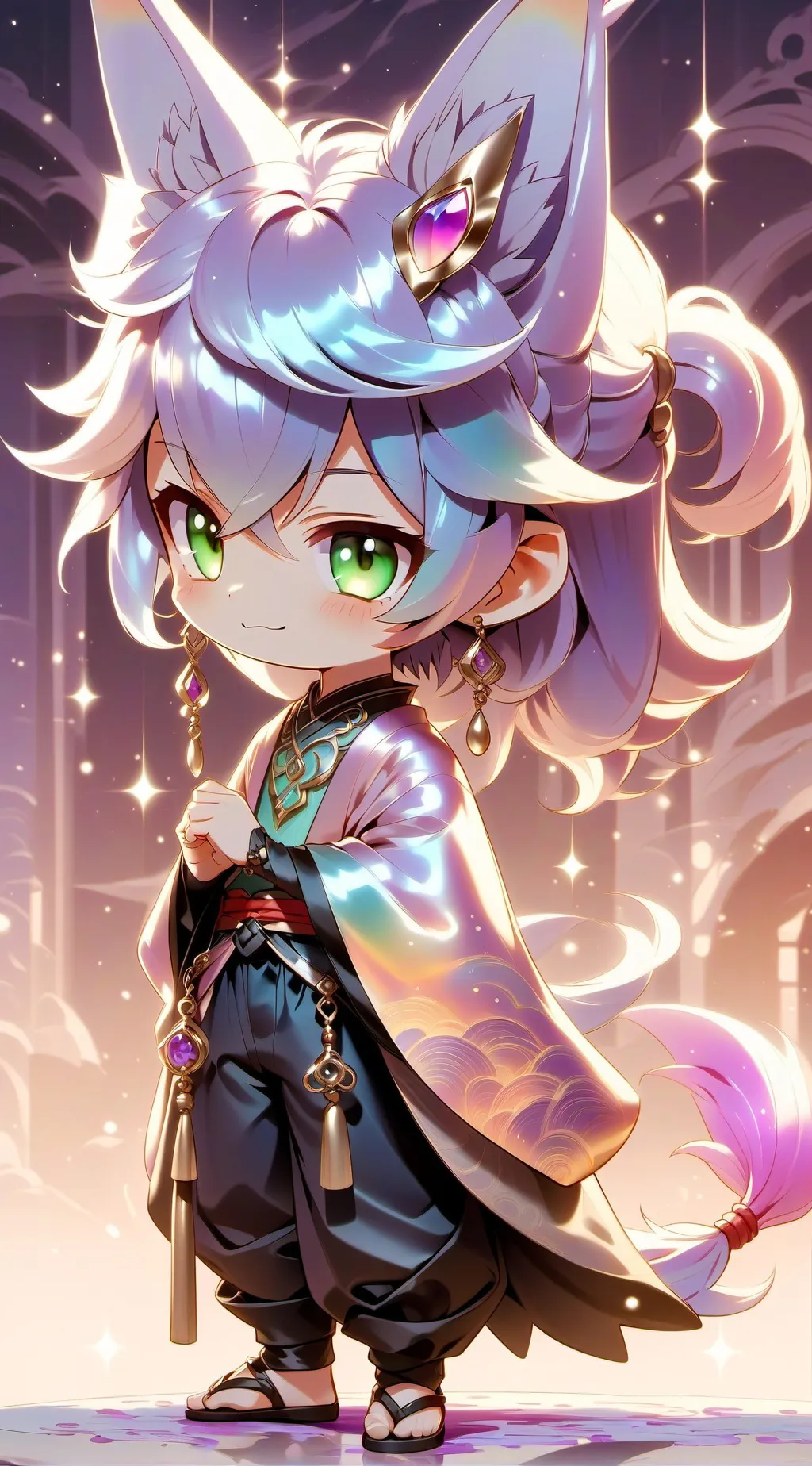 ai character: White background